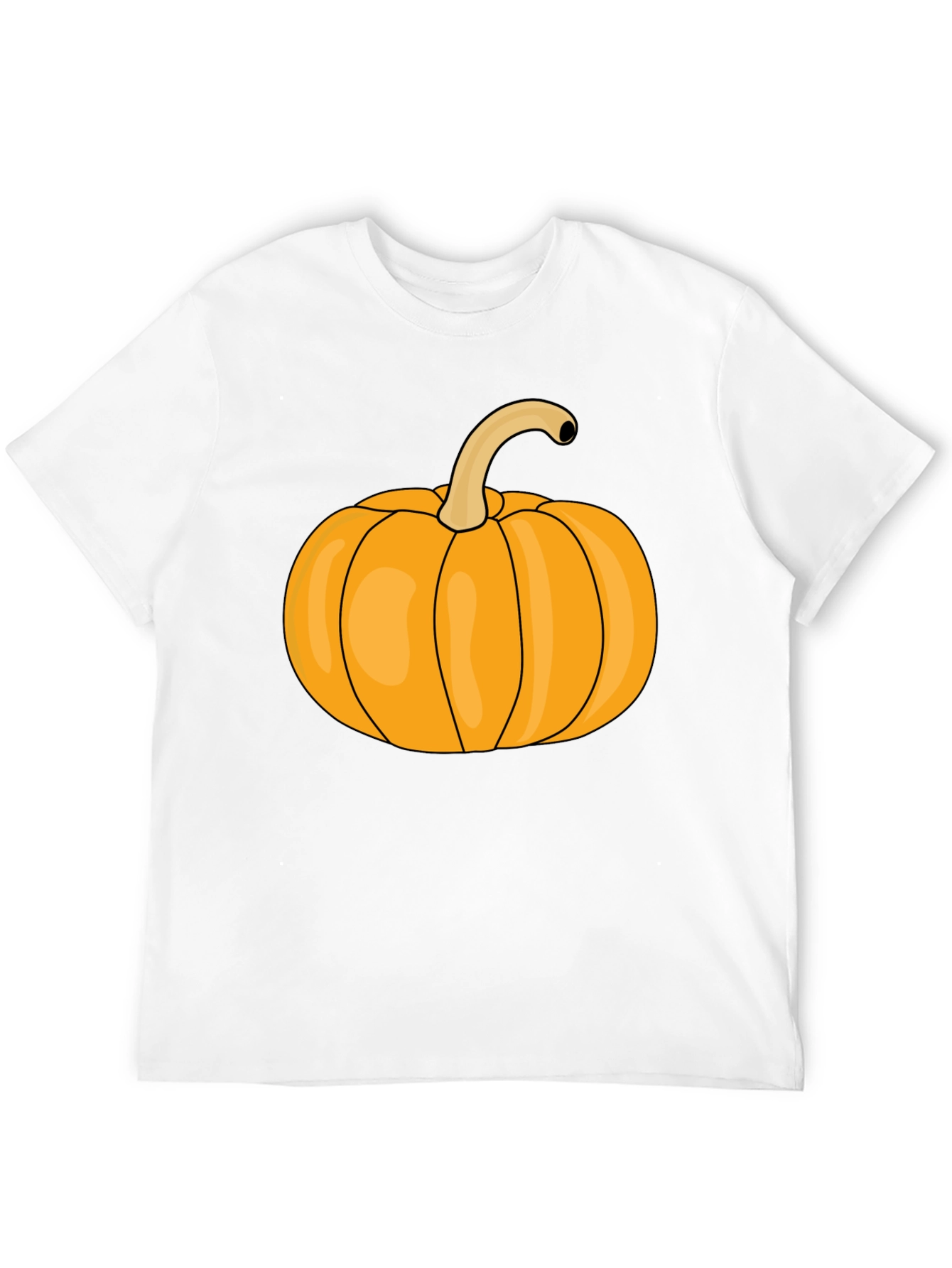 Pumpkin Graphic Tee - Black Halloween T-Shirt