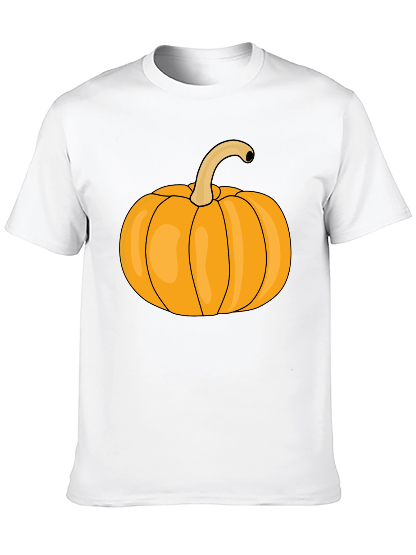 Pumpkin Graphic Tee - Black Halloween T-Shirt