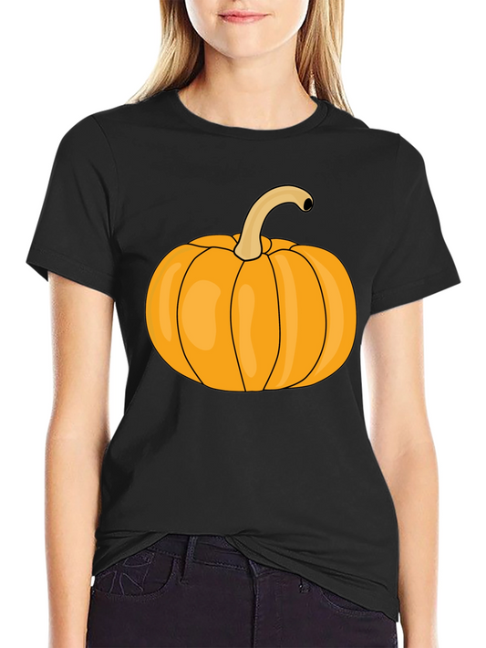 Pumpkin Graphic Tee - Black Halloween T-Shirt