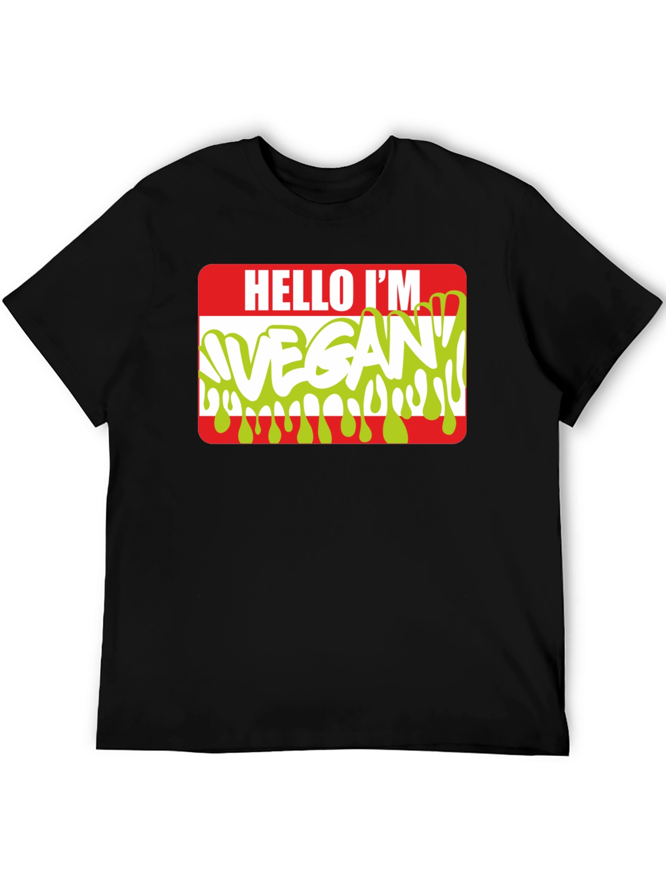 Hello Im Vegan T-Shirt - Funny Vegetarian Tee