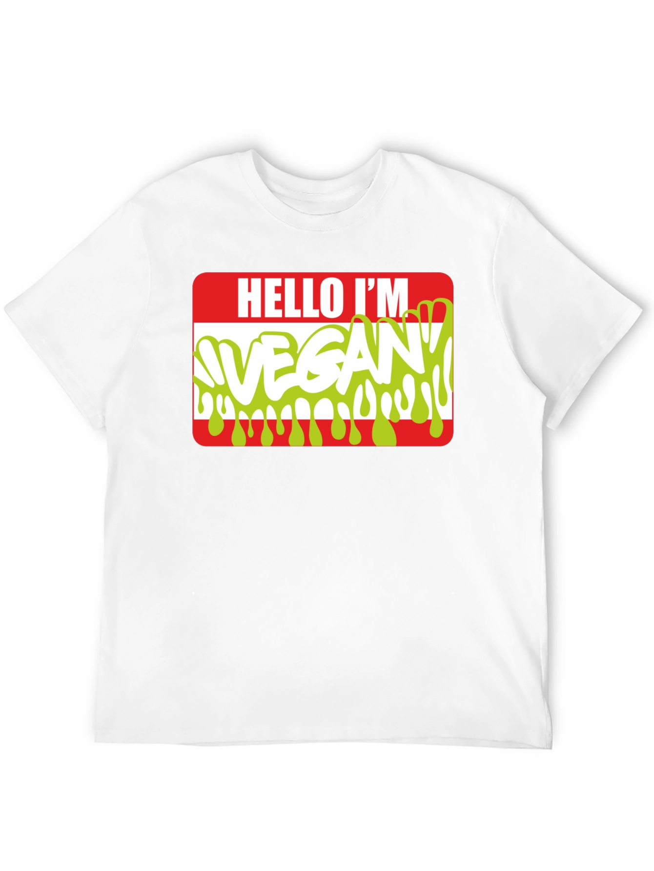 Hello Im Vegan T-Shirt - Funny Vegetarian Tee