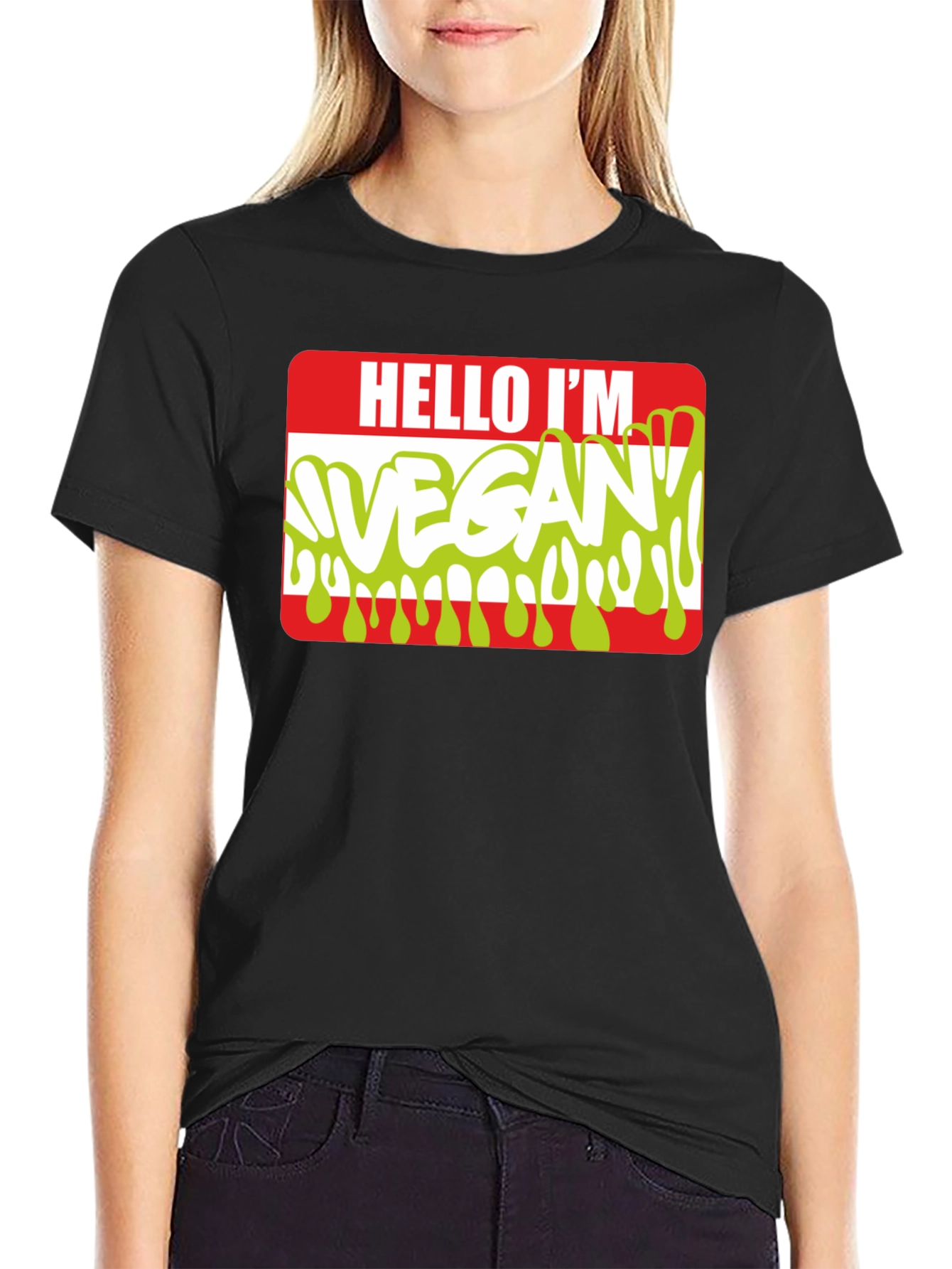 Hello Im Vegan T-Shirt - Funny Vegetarian Tee