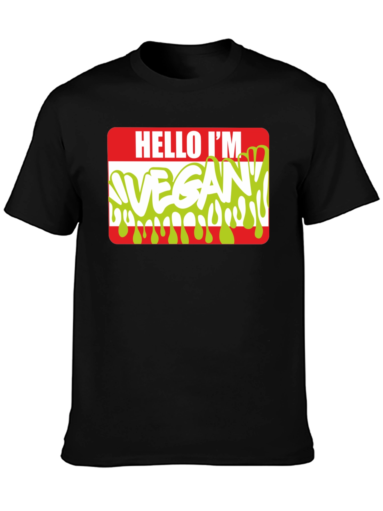 Hello Im Vegan T-Shirt - Funny Vegetarian Tee