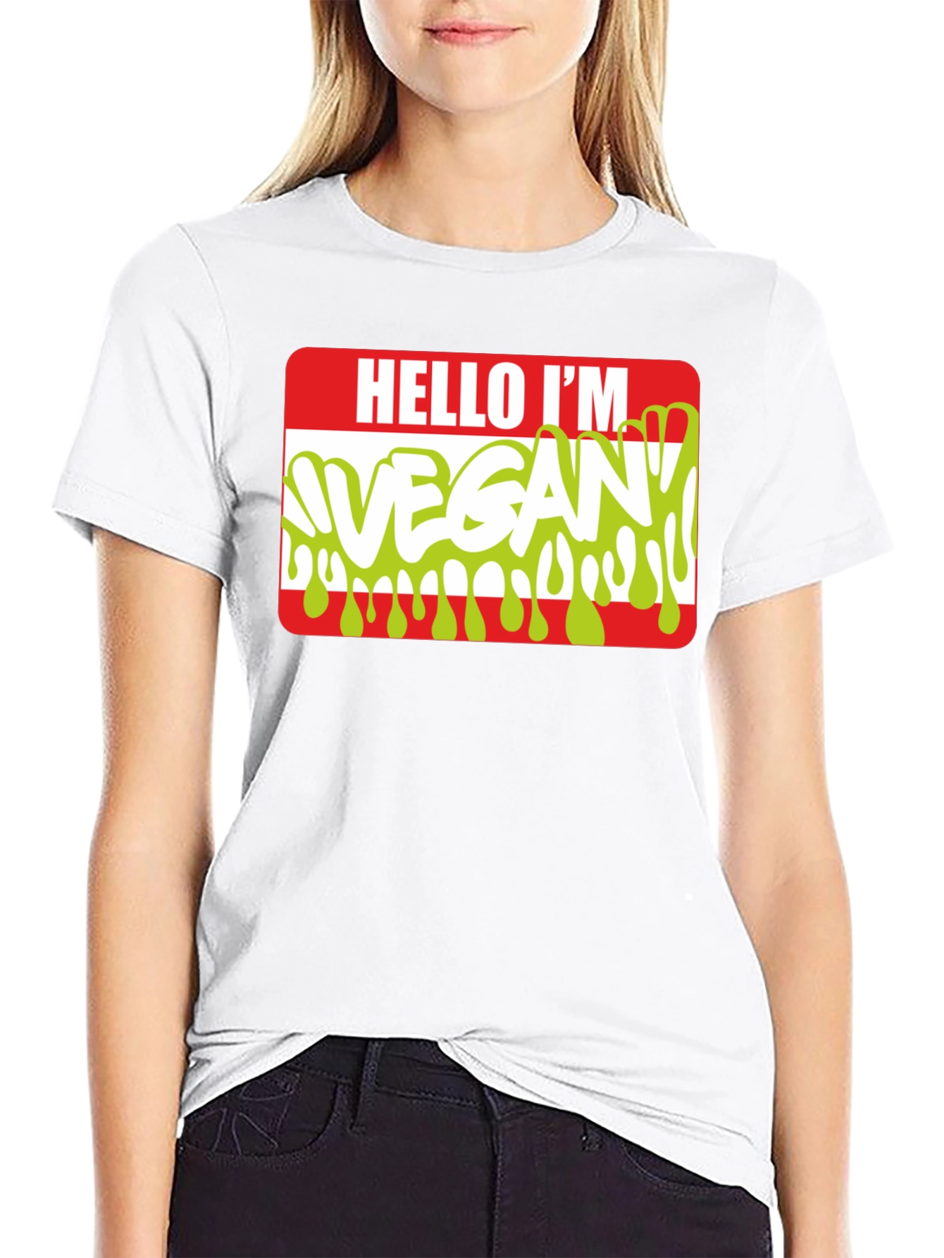 Hello Im Vegan T-Shirt - Funny Vegetarian Tee