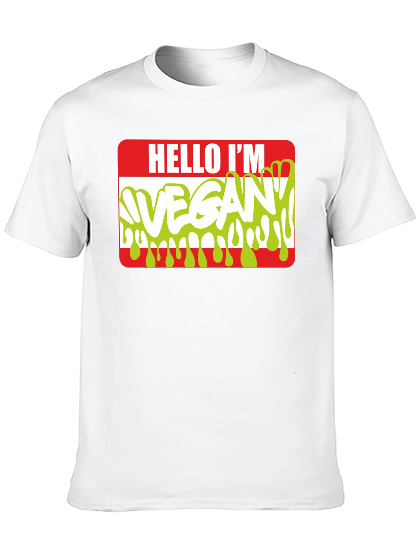 Hello Im Vegan T-Shirt - Funny Vegetarian Tee