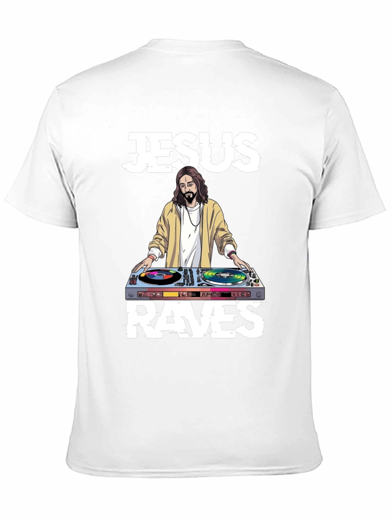 Jesus Raves T-Shirt - DJ Jesus Graphic Tee