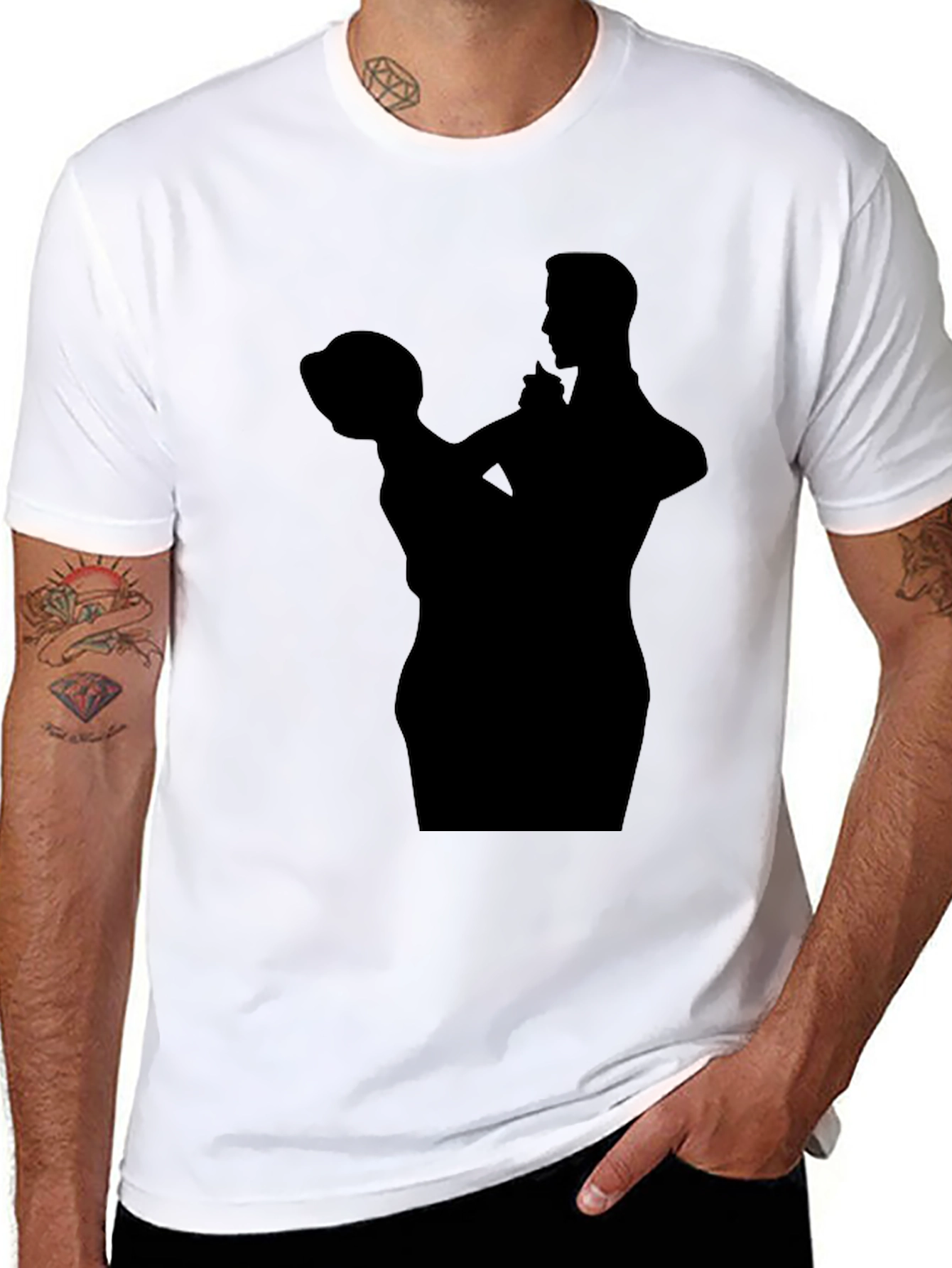 Silhouette Dance Graphic Tee - Classic Black