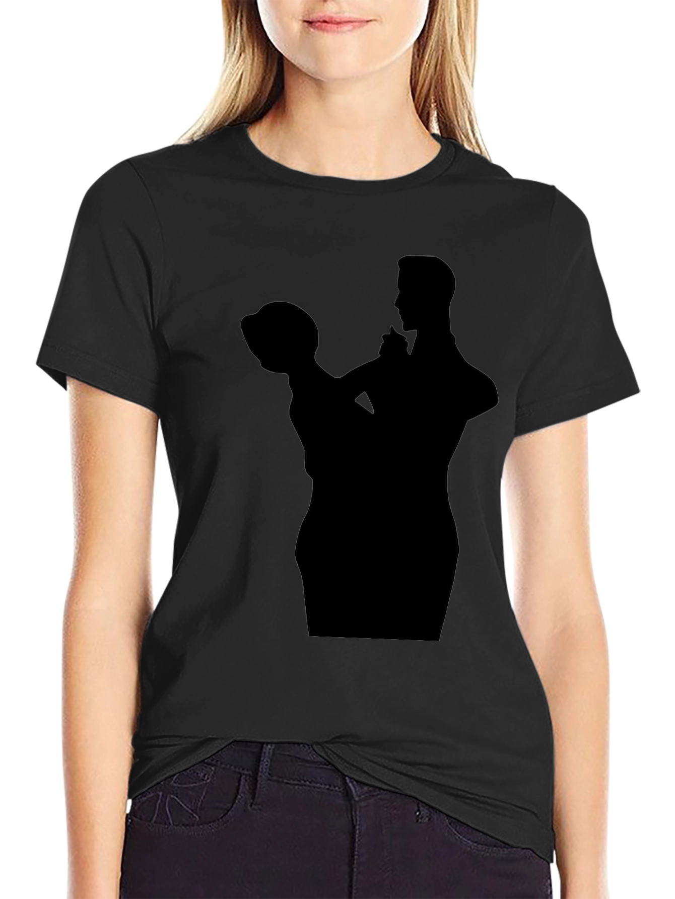 Silhouette Dance Graphic Tee - Classic Black