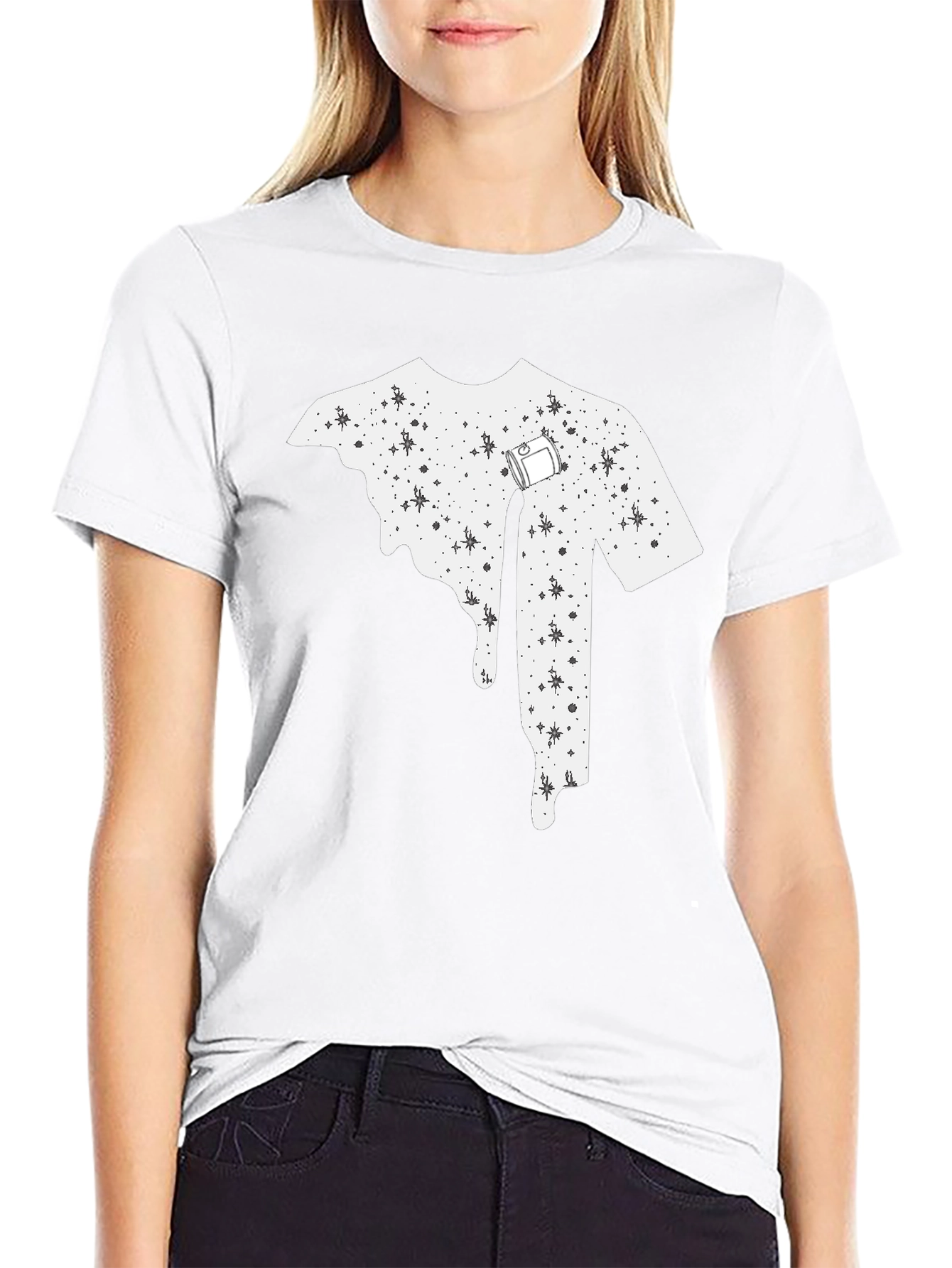 Melting T-Shirt Design Tee