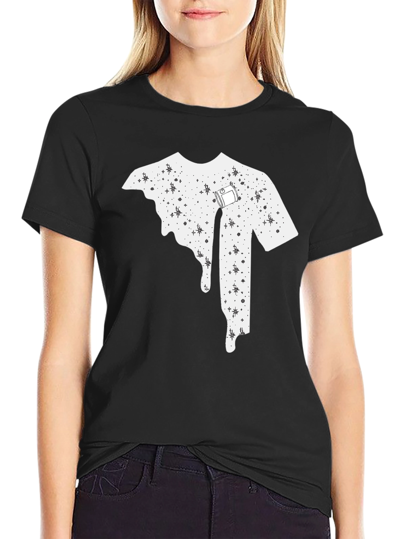 Melting T-Shirt Design Tee