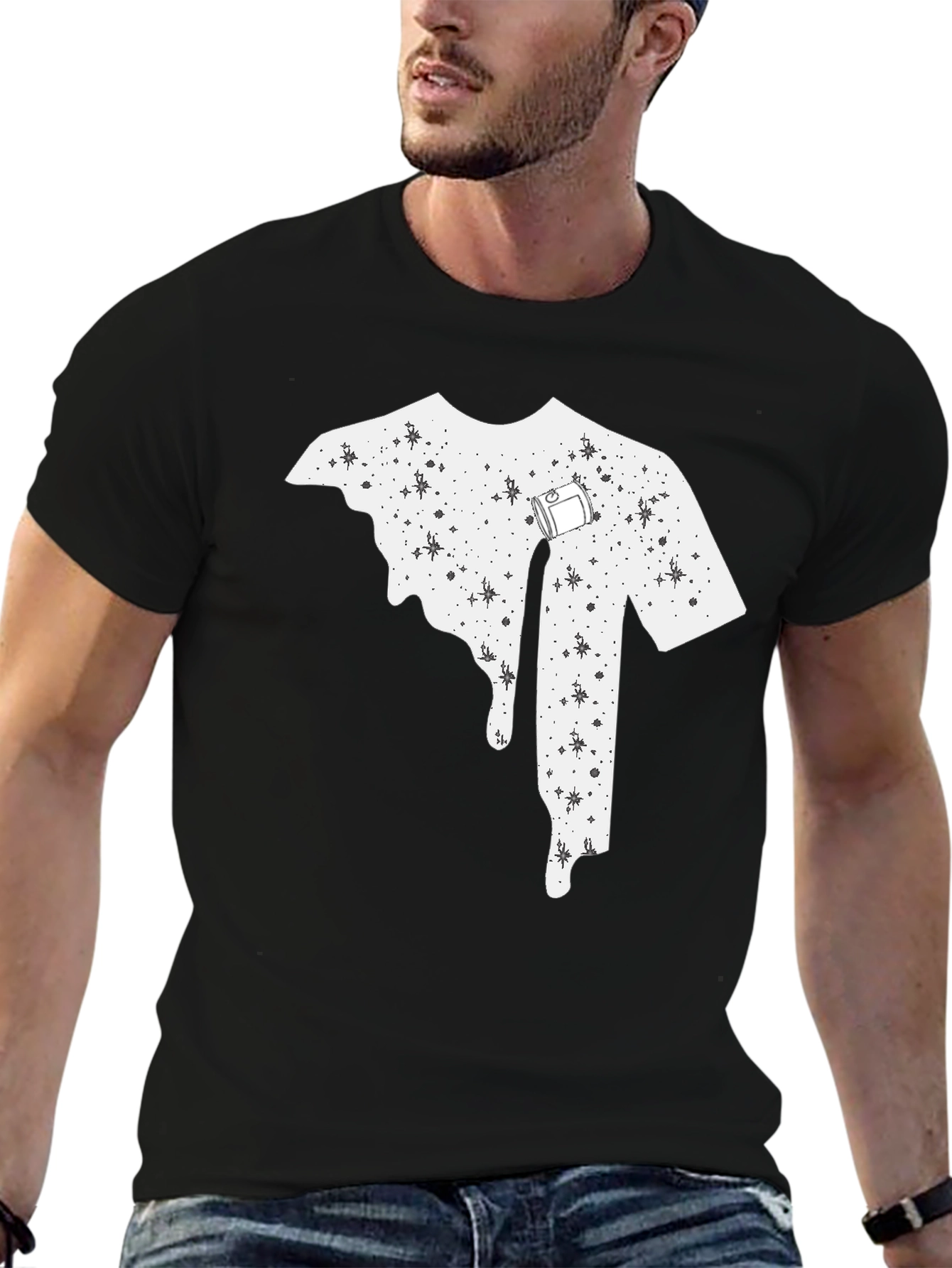 Melting T-Shirt Design Tee