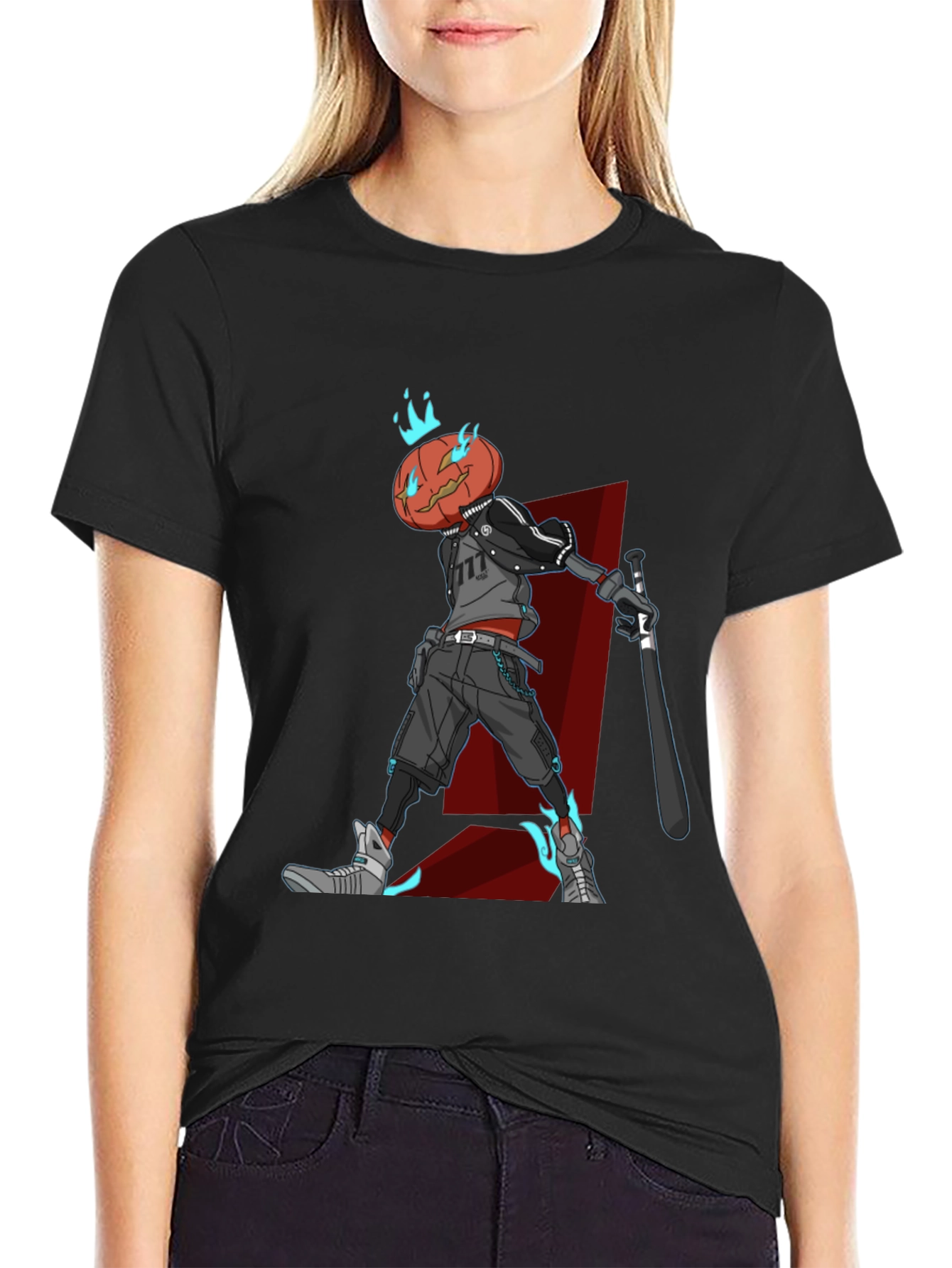 Pumpkin Head Character Graphic Tee