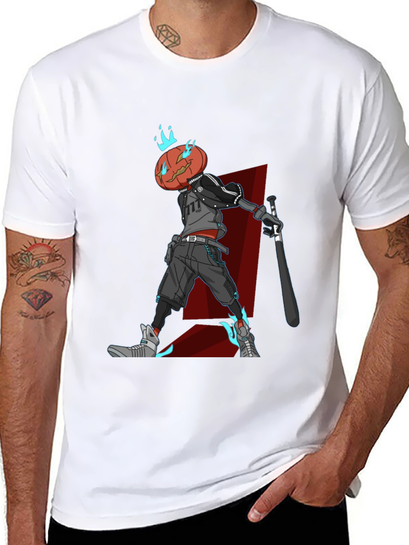 Pumpkin Head Character Graphic Tee