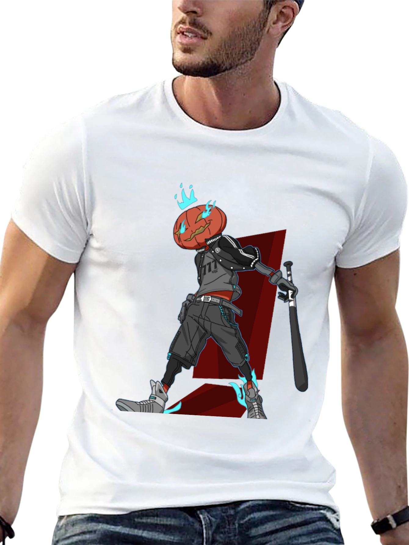 Pumpkin Head Character Graphic Tee