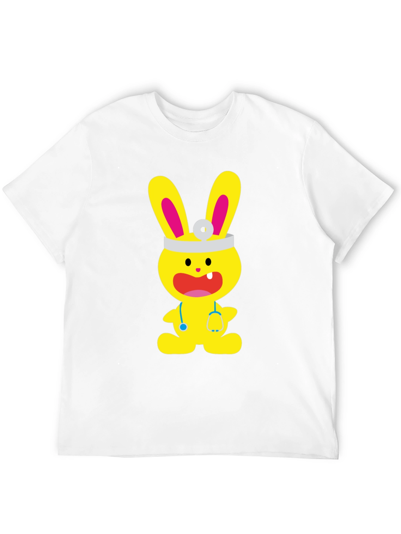 Bunny Doctor Graphic T-Shirt - Cute and Fun!