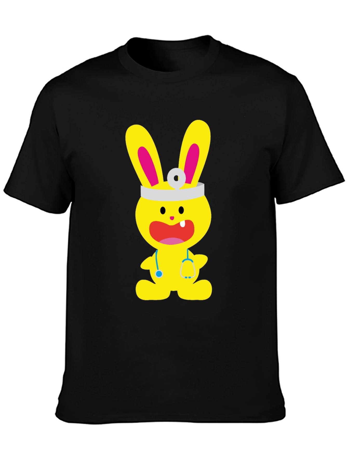 Bunny Doctor Graphic T-Shirt - Cute and Fun!