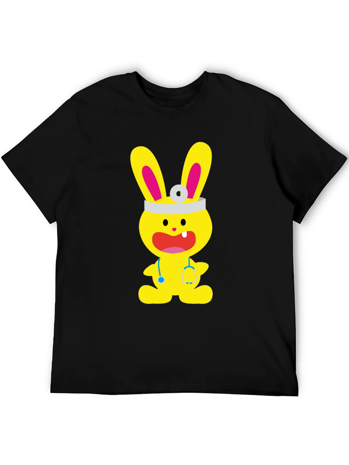Bunny Doctor Graphic T-Shirt - Cute and Fun!