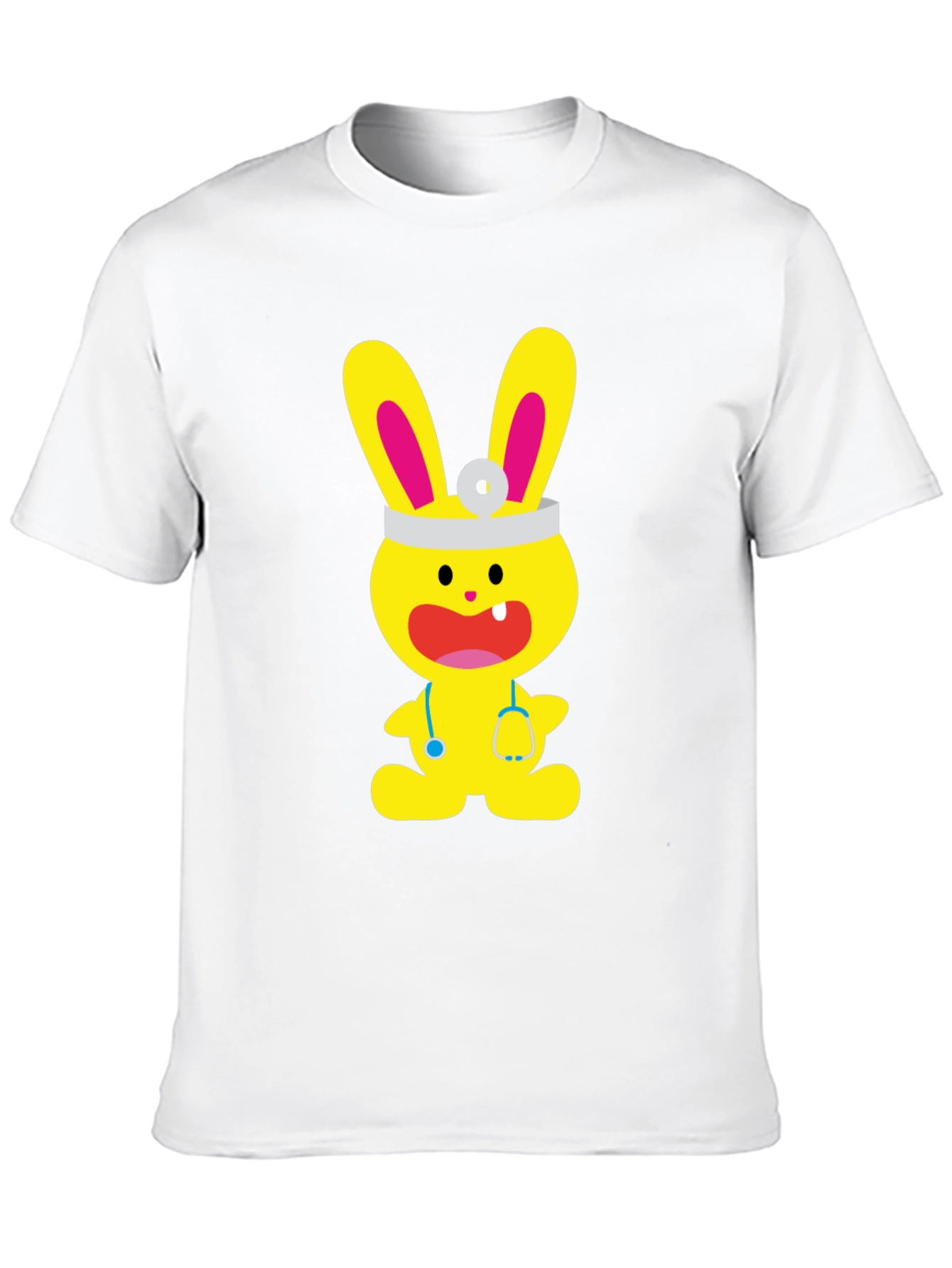 Bunny Doctor Graphic T-Shirt - Cute and Fun!