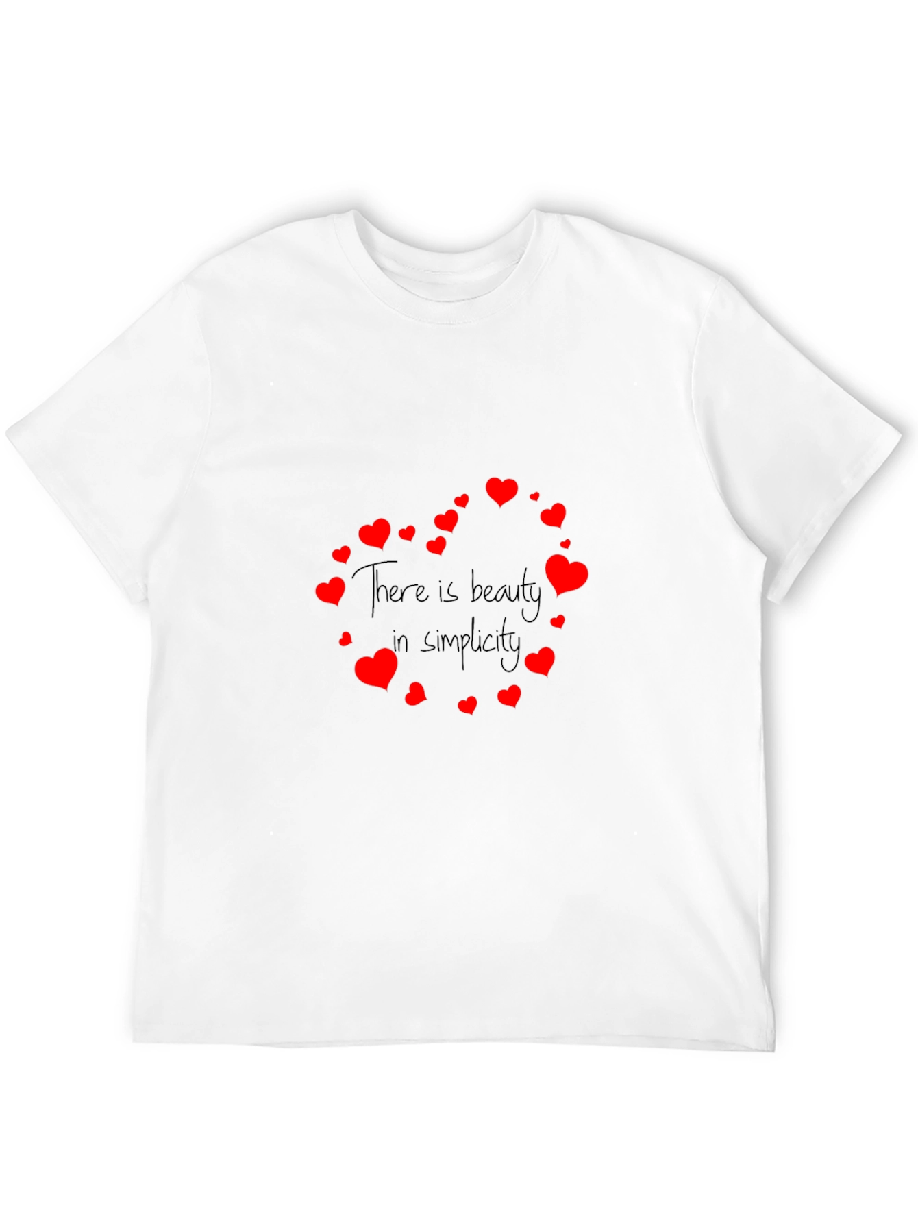 Beauty in Simplicity Heart Tee - Black