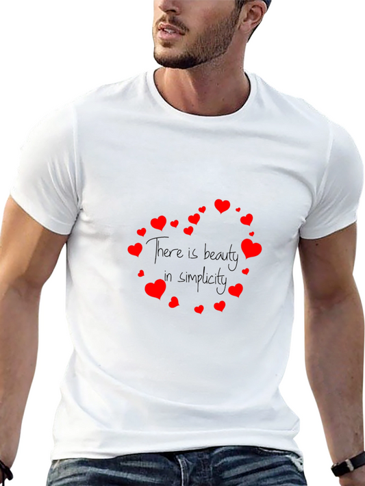 Beauty in Simplicity Heart Tee - Black