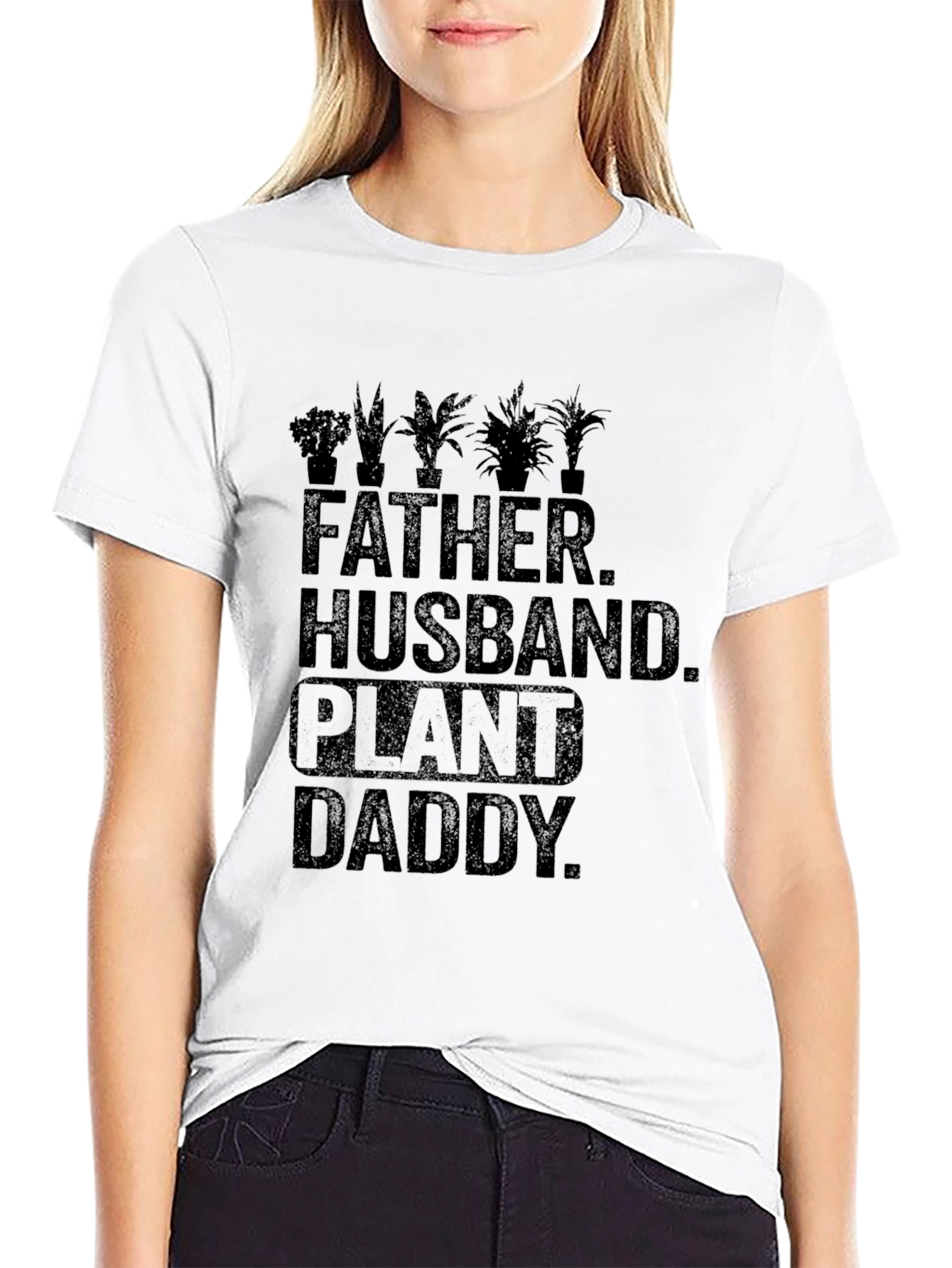 Father Husband Plant Daddy Graphic T-Shirt