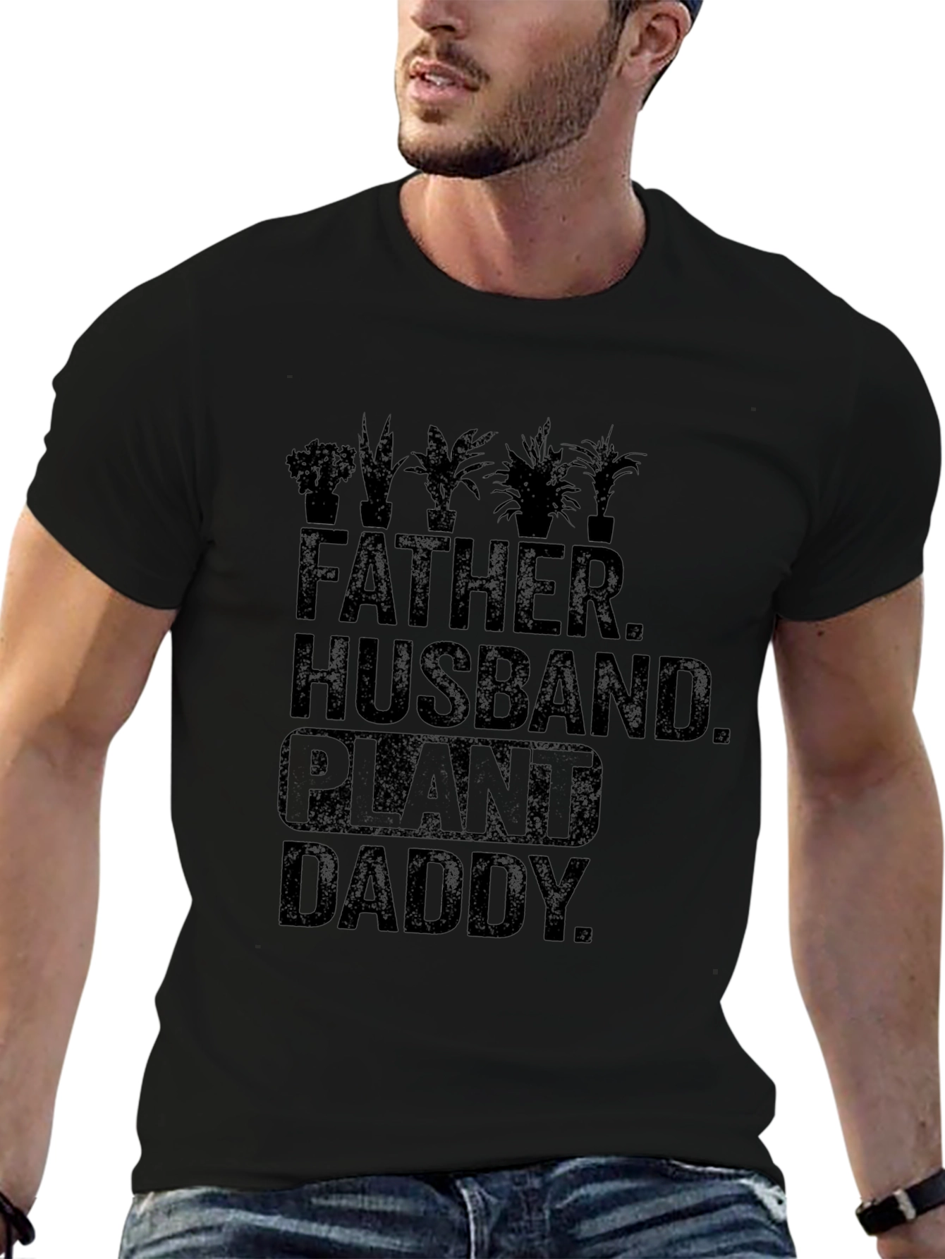 Father Husband Plant Daddy Graphic T-Shirt