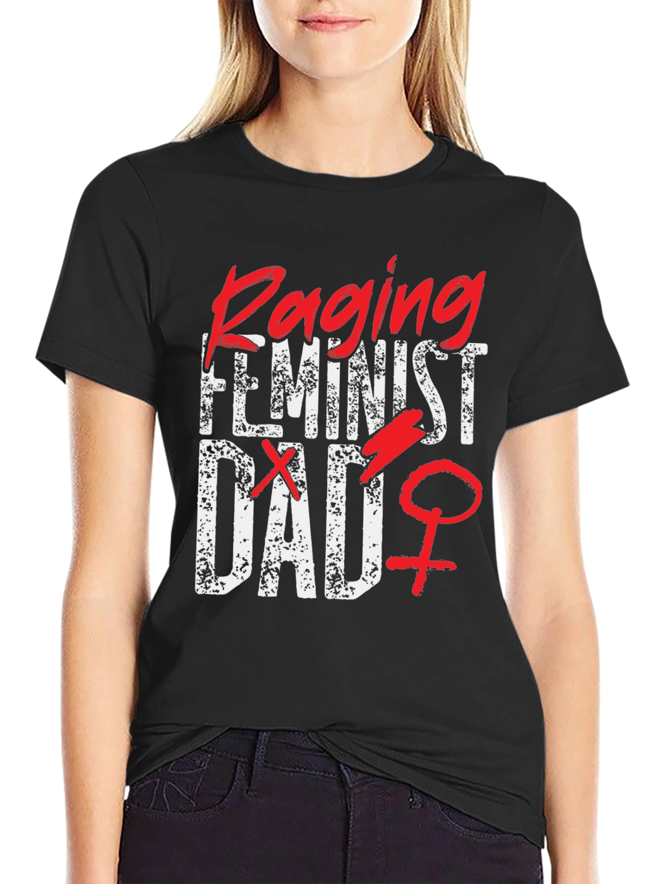 Raging Feminist Dad Graphic T-Shirt