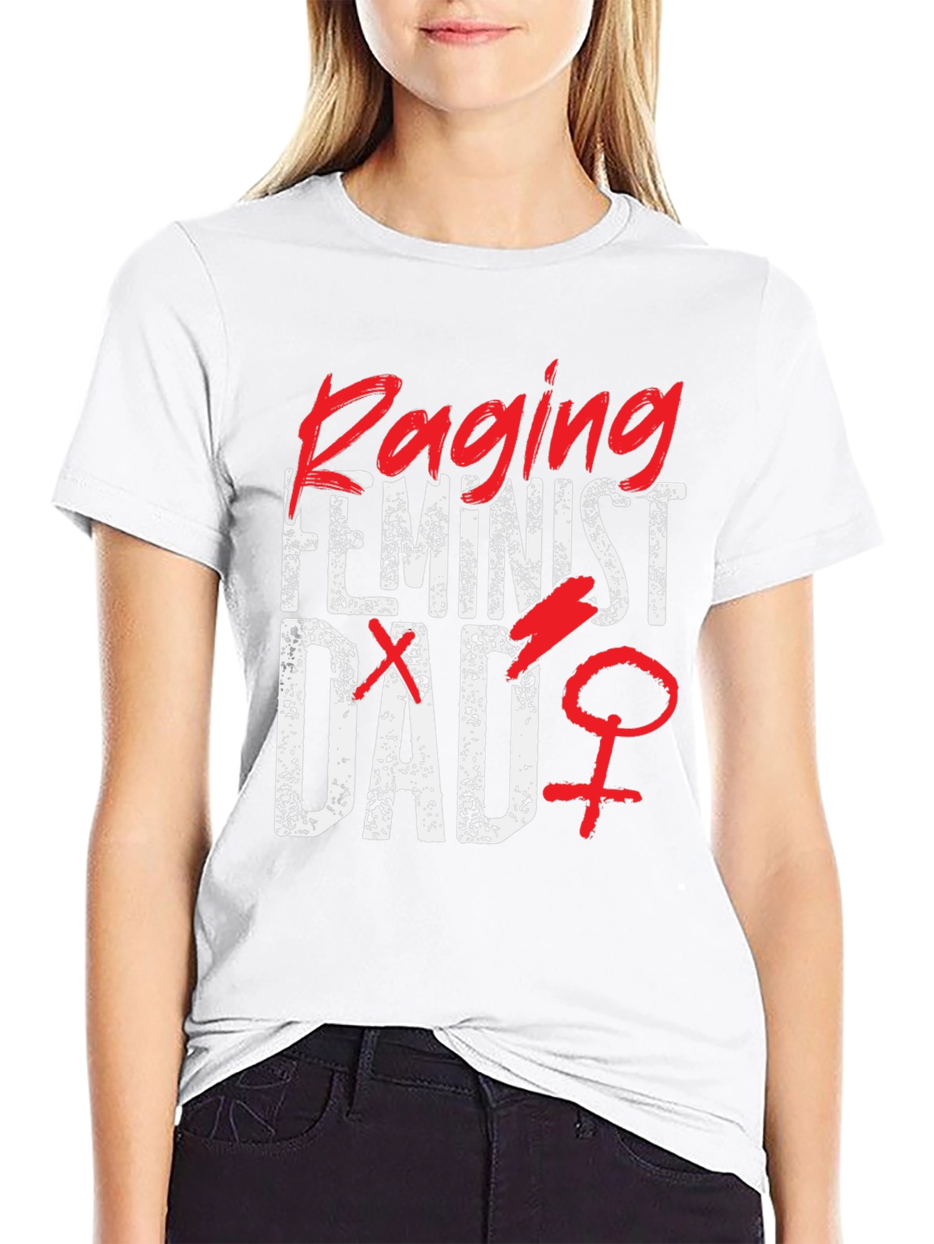 Raging Feminist Dad Graphic T-Shirt