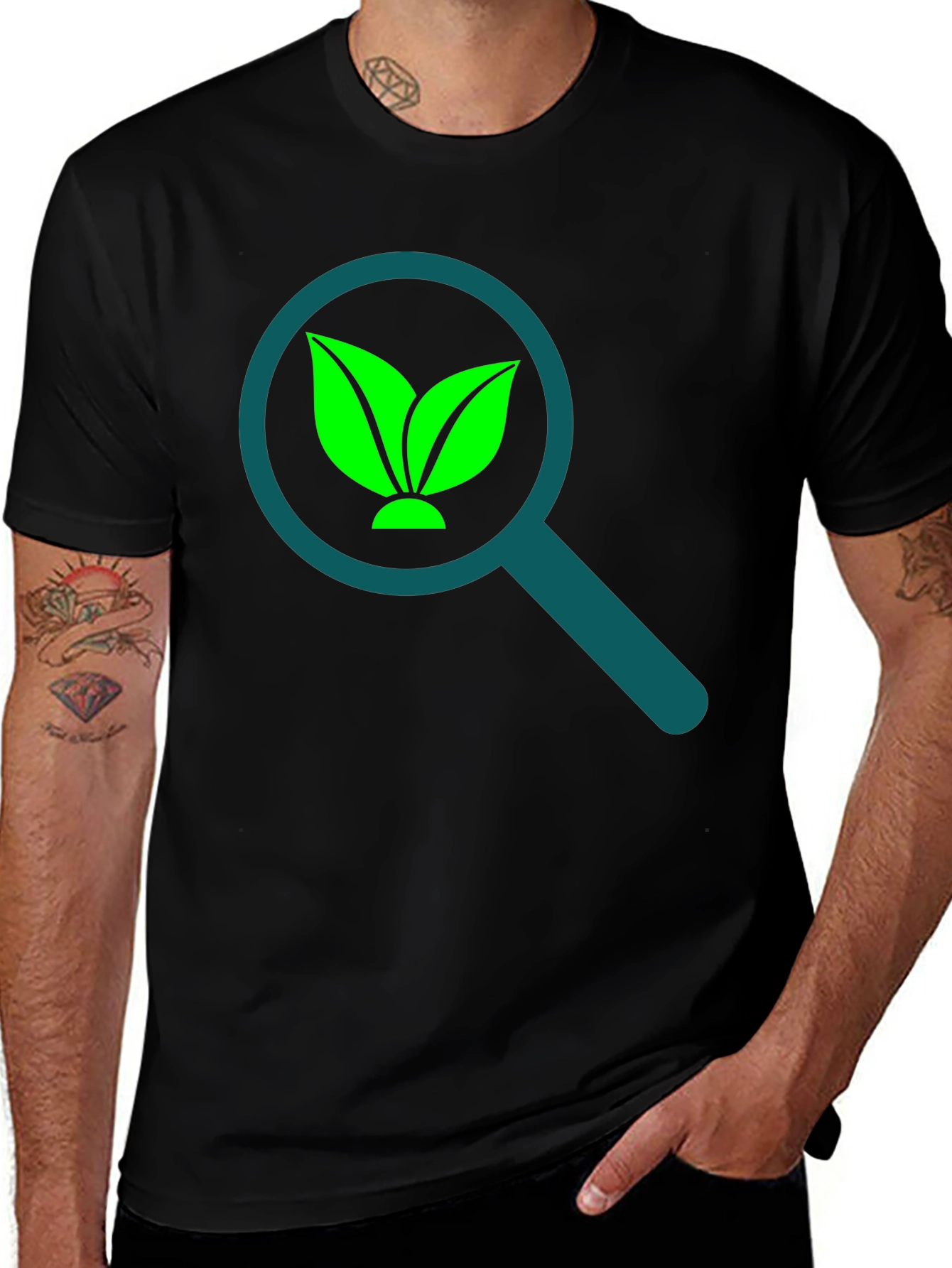 Nature Magnified Black T-Shirt