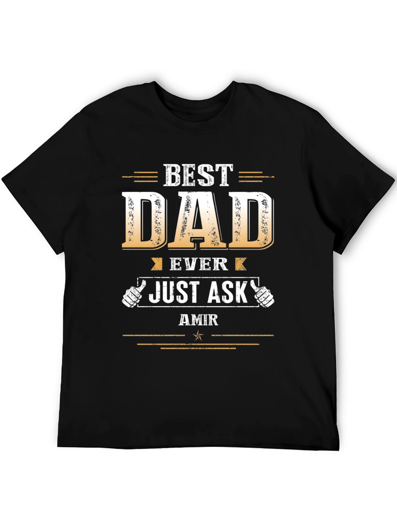 Best Dad Ever T-Shirt - Personalized Fathers Day Gift