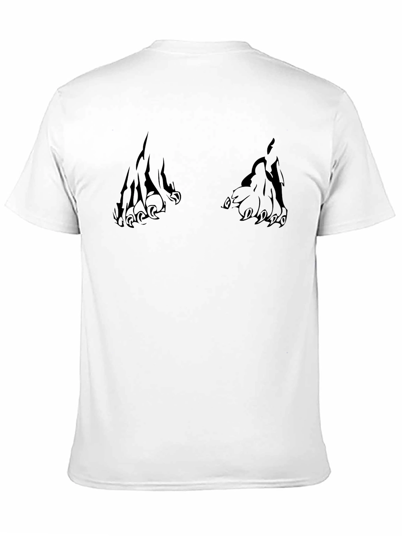 Mens Black Claw Graphic T-Shirt