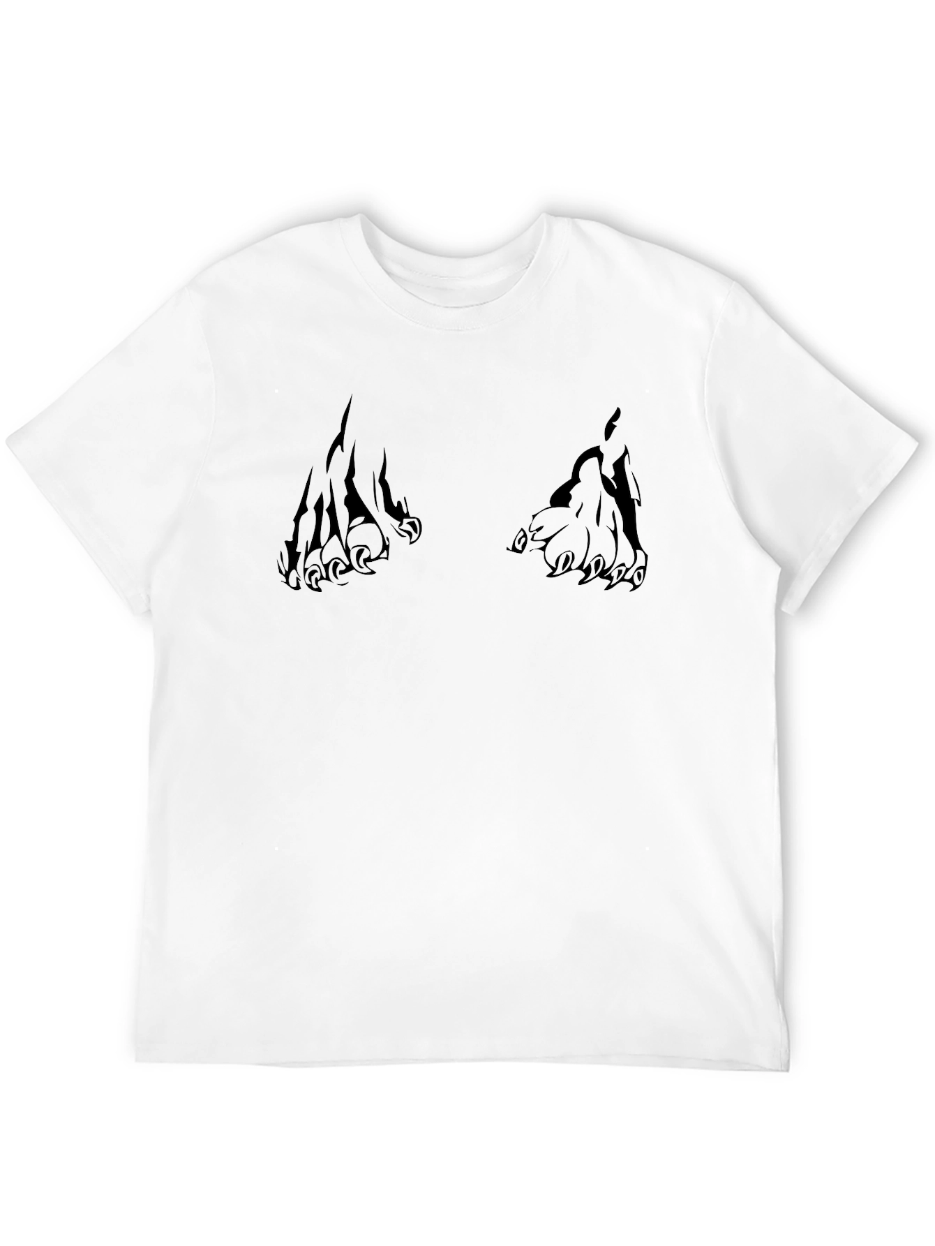 Mens Black Claw Graphic T-Shirt