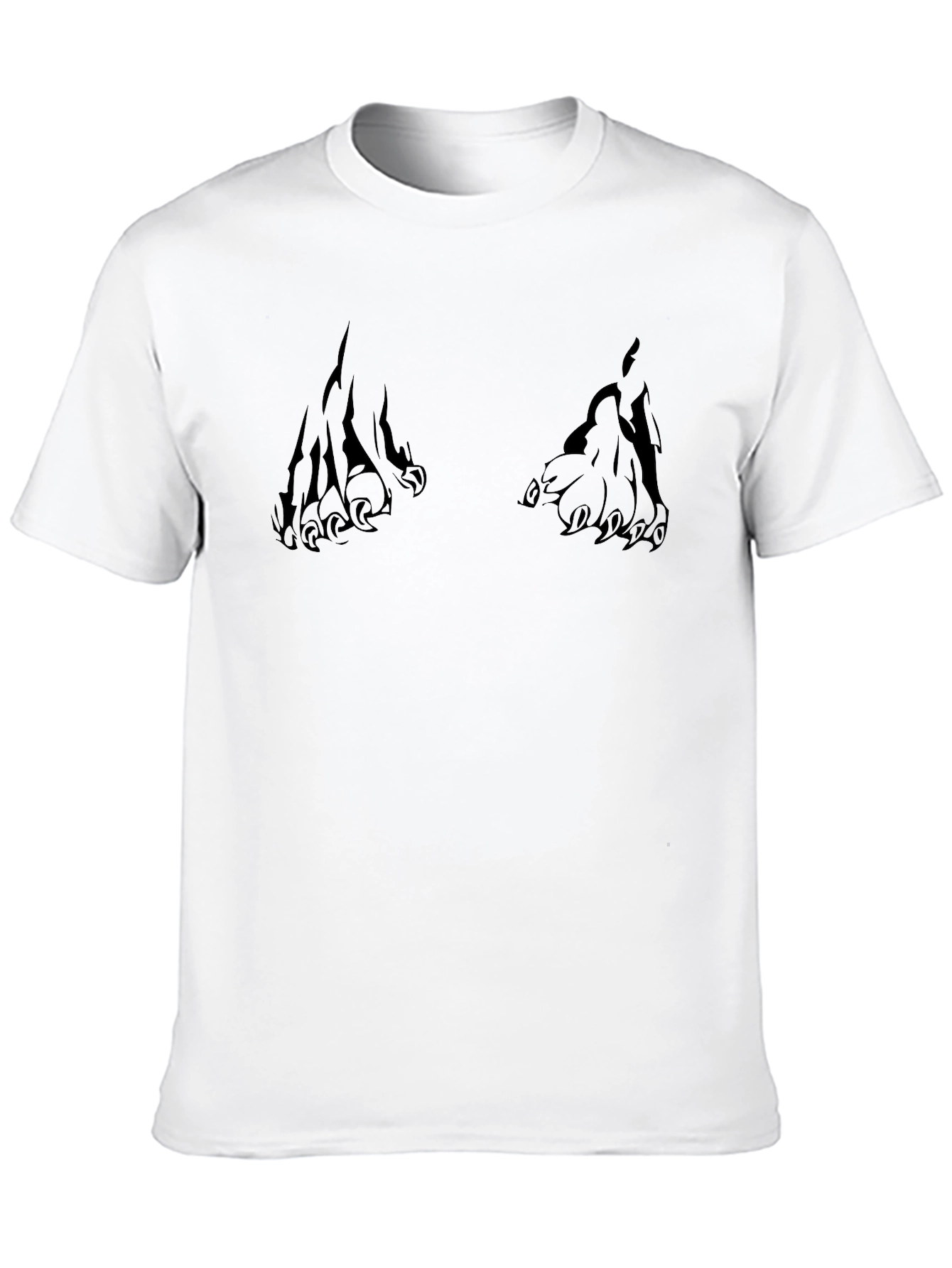 Mens Black Claw Graphic T-Shirt