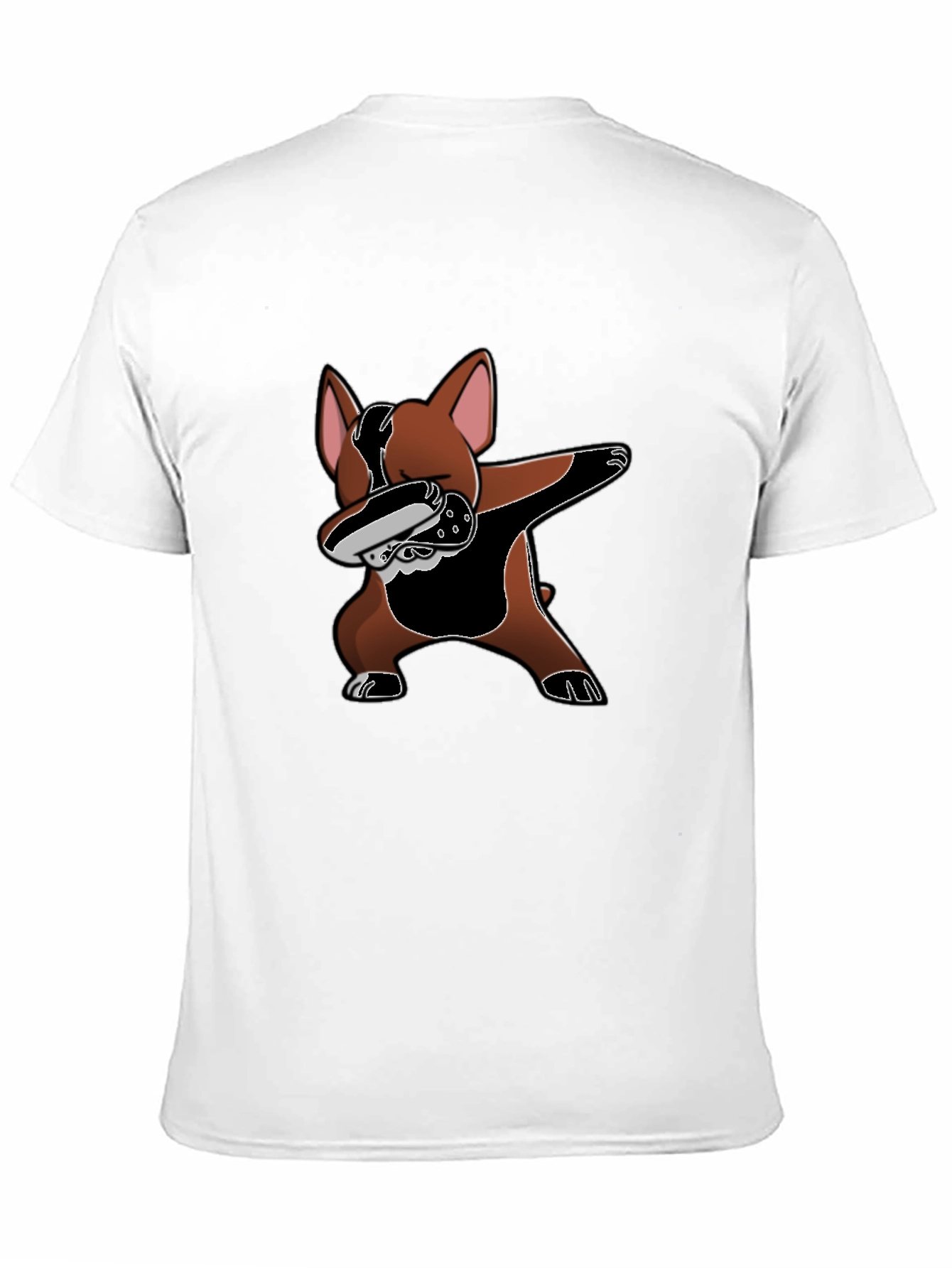 Dabbing Dog Graphic Tee - Black