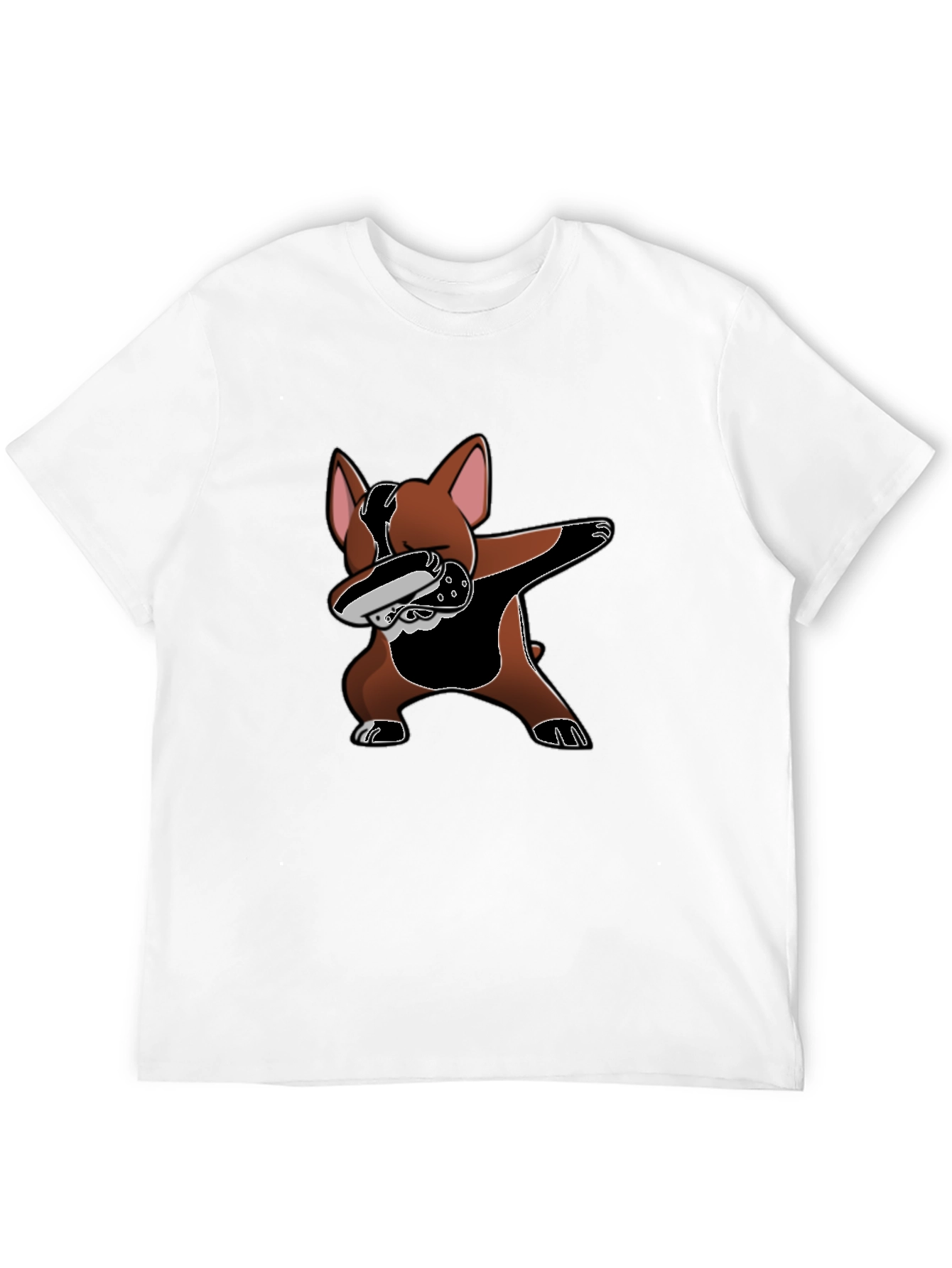 Dabbing Dog Graphic Tee - Black