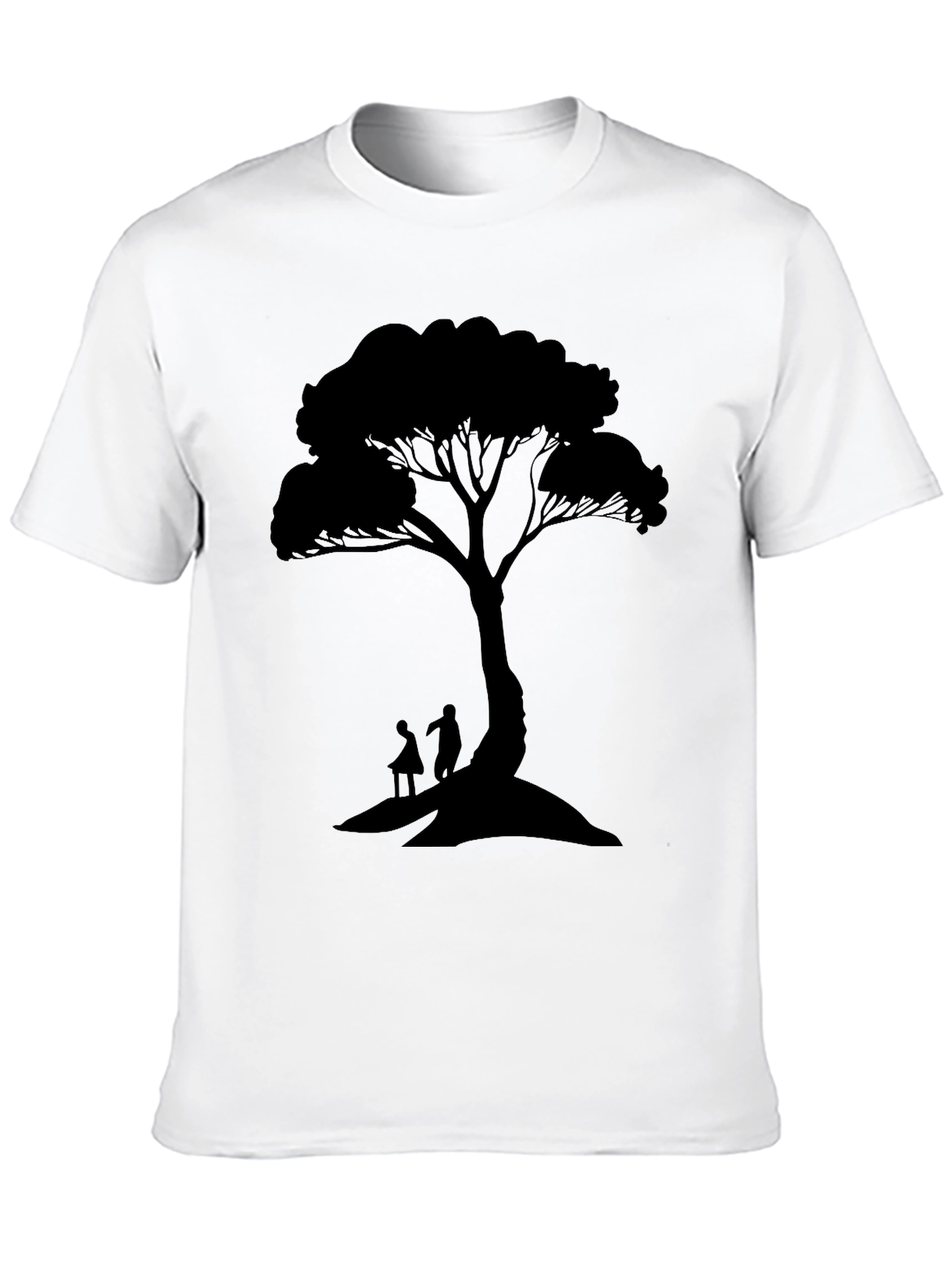 Silhouette Tree Graphic Tee - Nature Inspired Design
