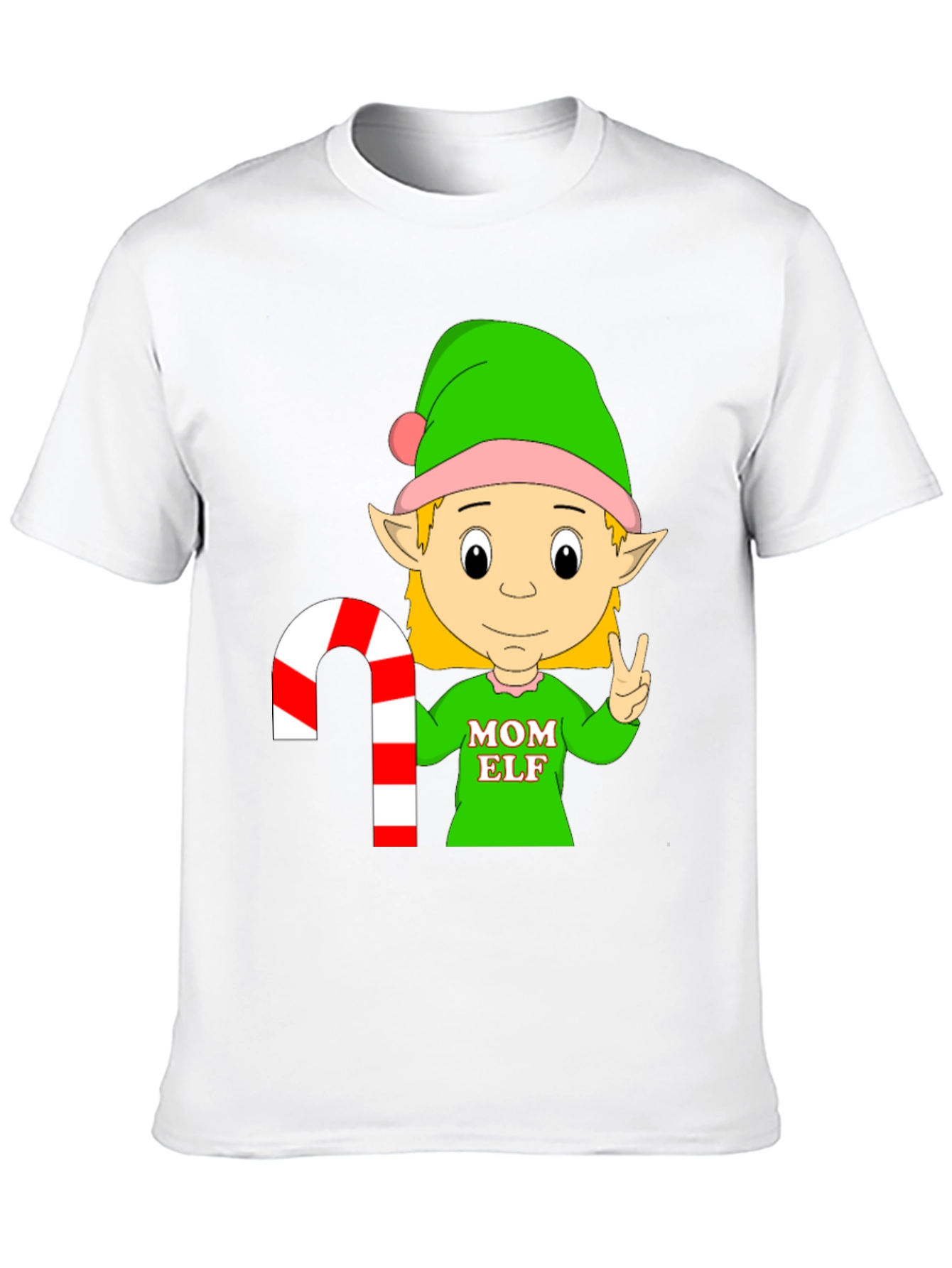 Mom Elf Christmas Holiday T-Shirt
