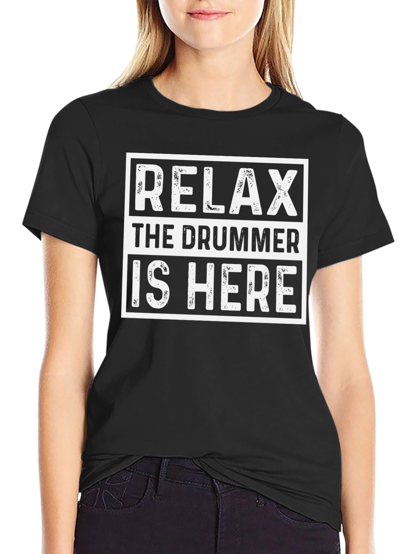 Relax The Drummer is Here Graphic T-Shirt