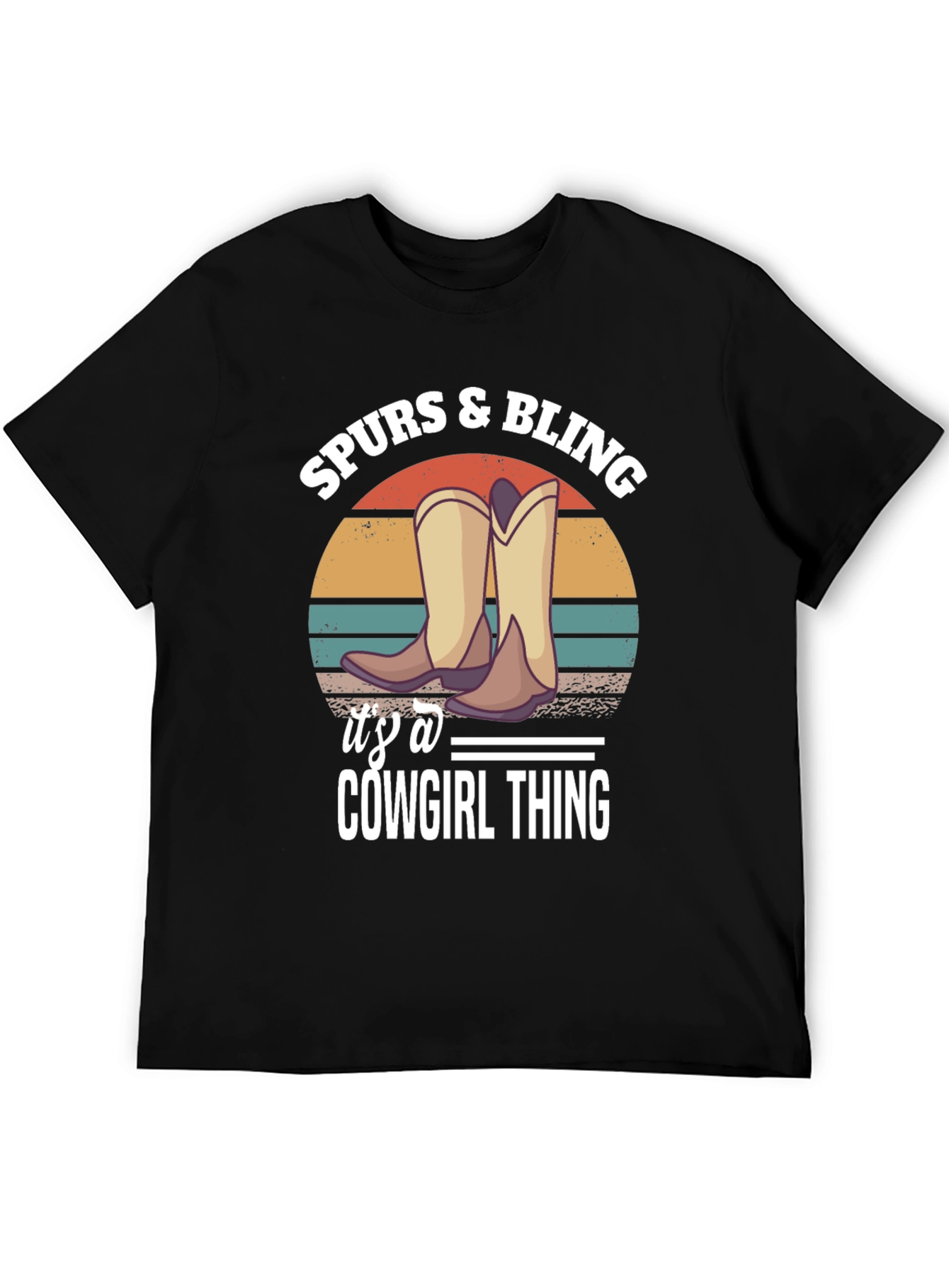 Spurs & Bling Cowgirl T-Shirt: Western Style