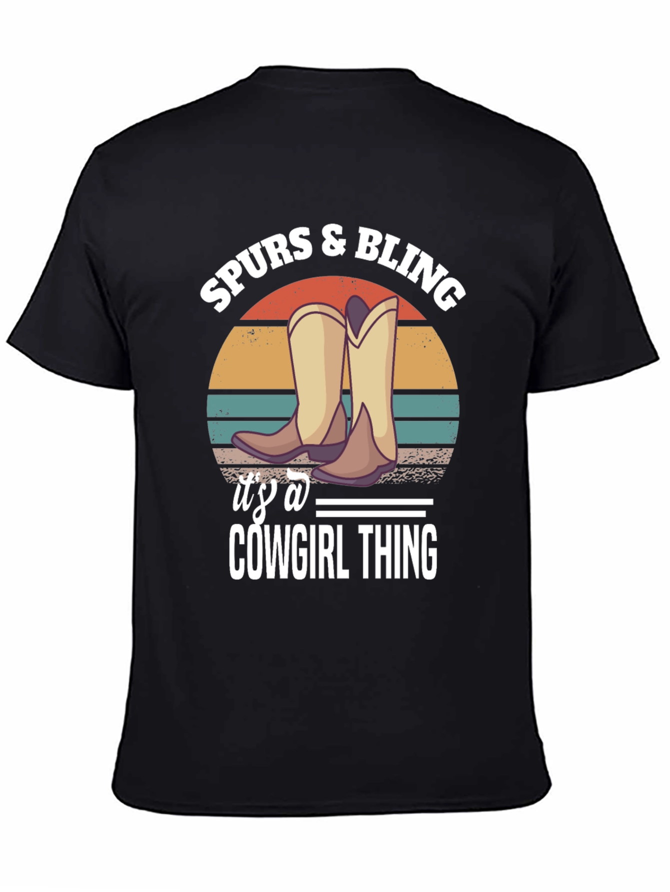 Spurs & Bling Cowgirl T-Shirt: Western Style