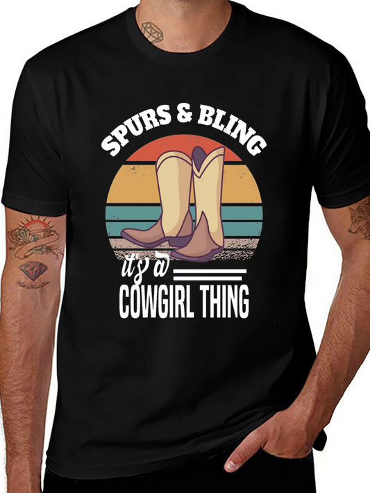 Spurs & Bling Cowgirl T-Shirt: Western Style