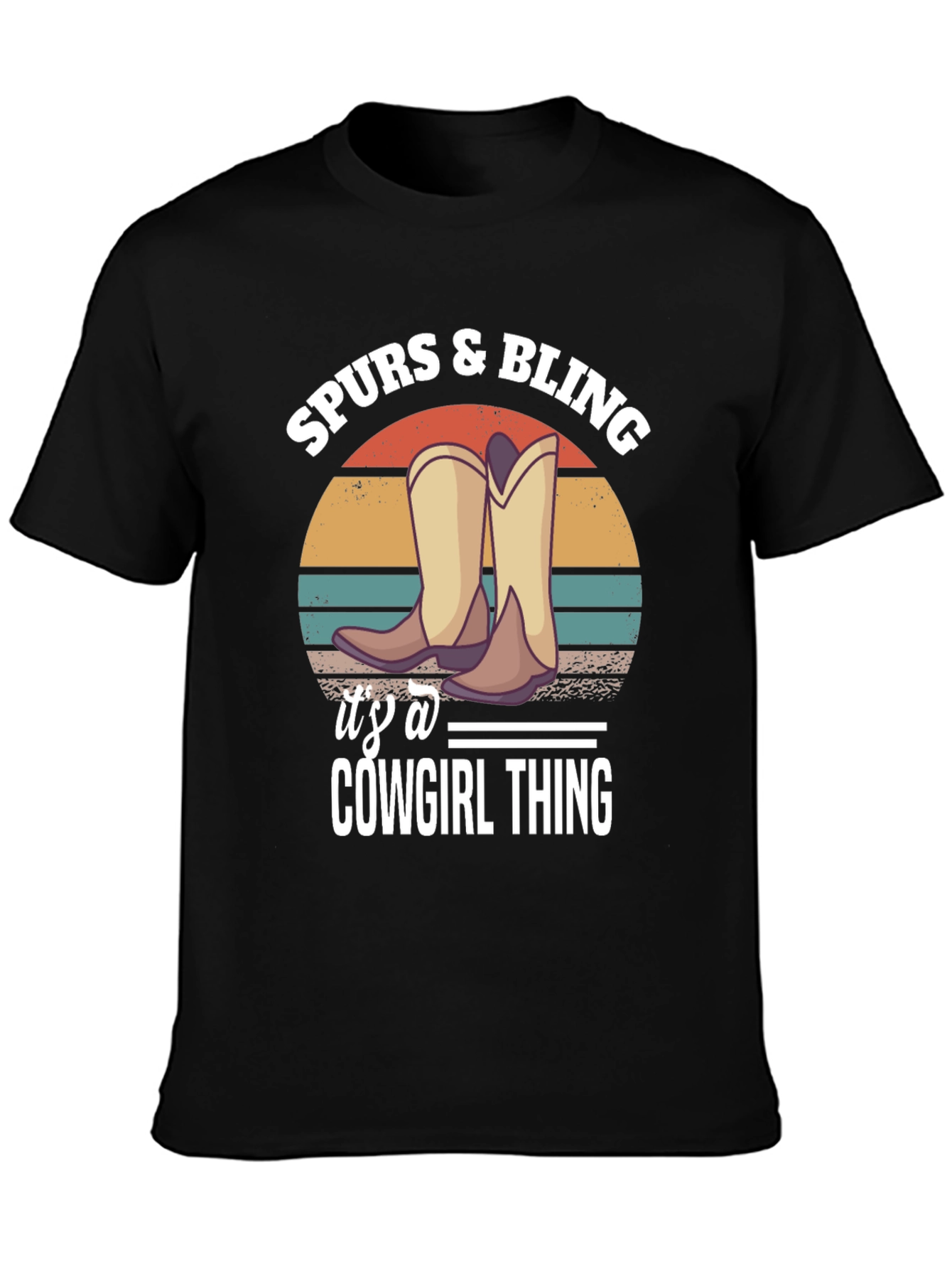 Spurs & Bling Cowgirl T-Shirt: Western Style