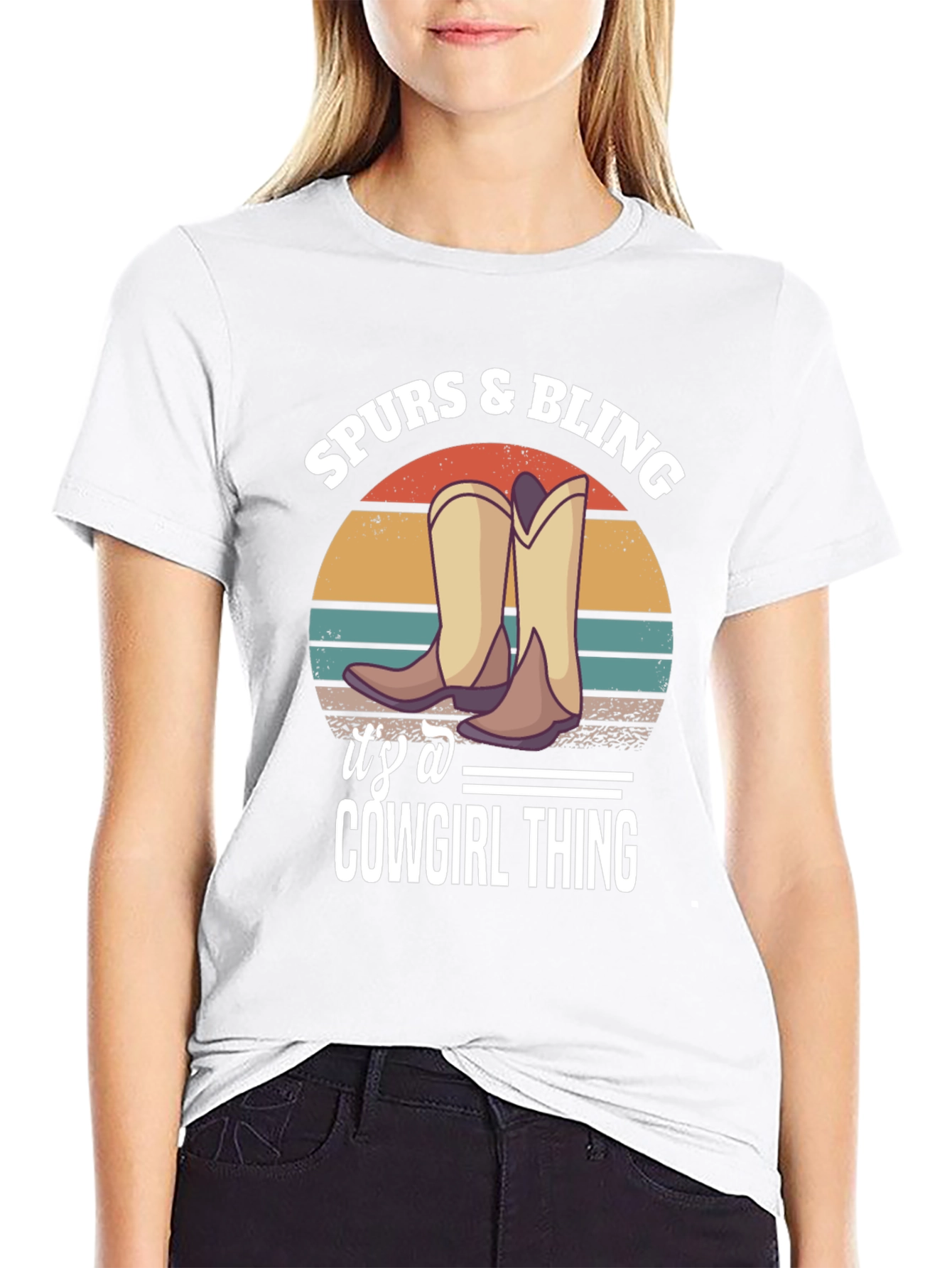 Spurs & Bling Cowgirl T-Shirt: Western Style