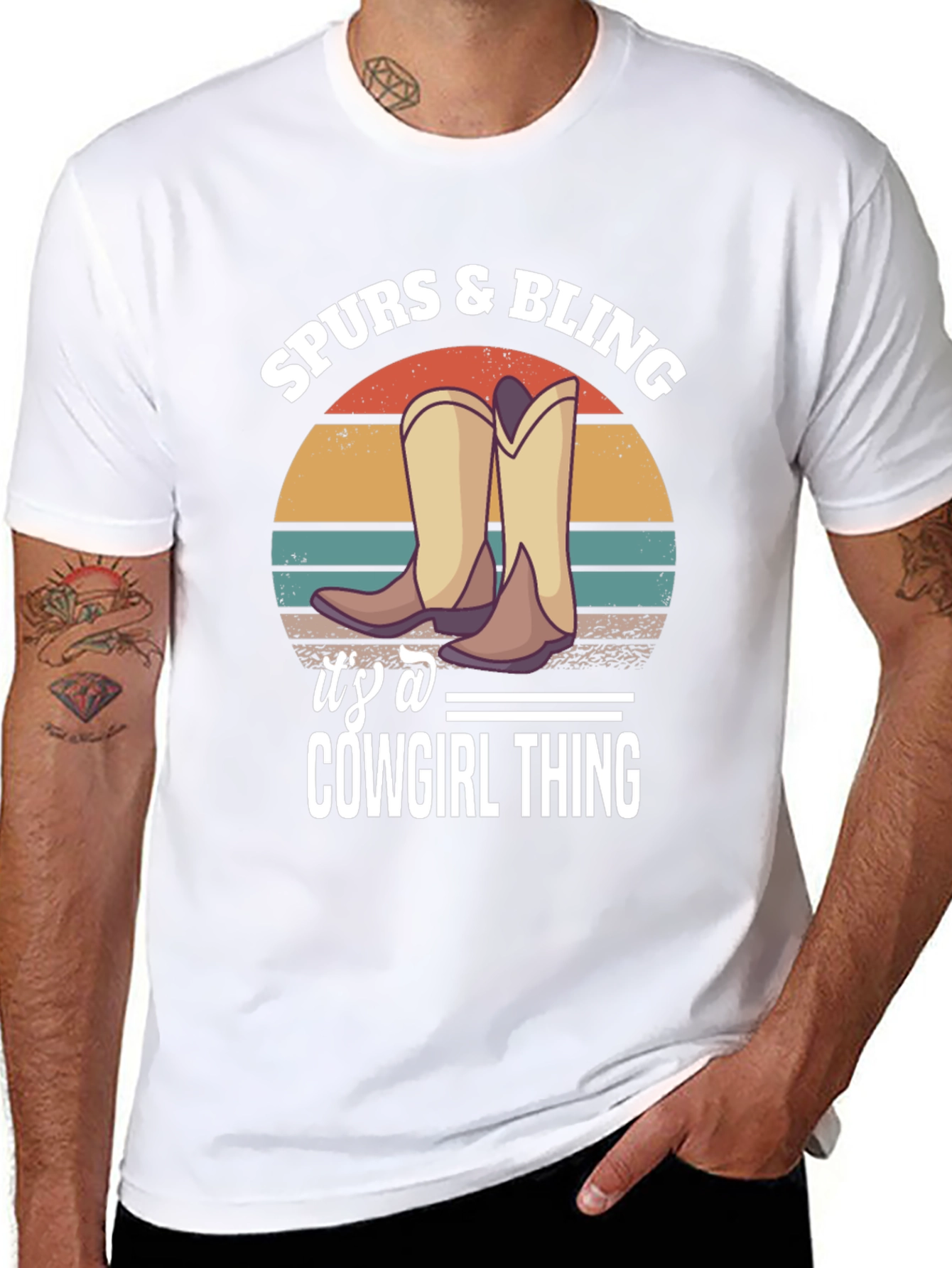 Spurs & Bling Cowgirl T-Shirt: Western Style