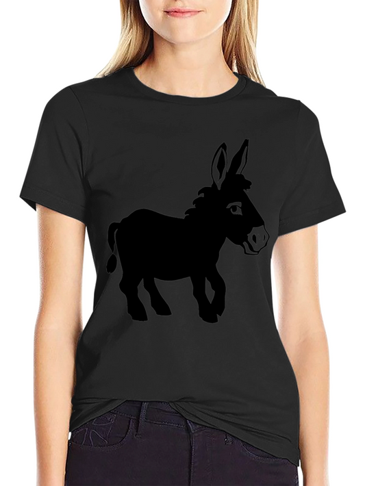 Donkey Silhouette Graphic T-Shirt