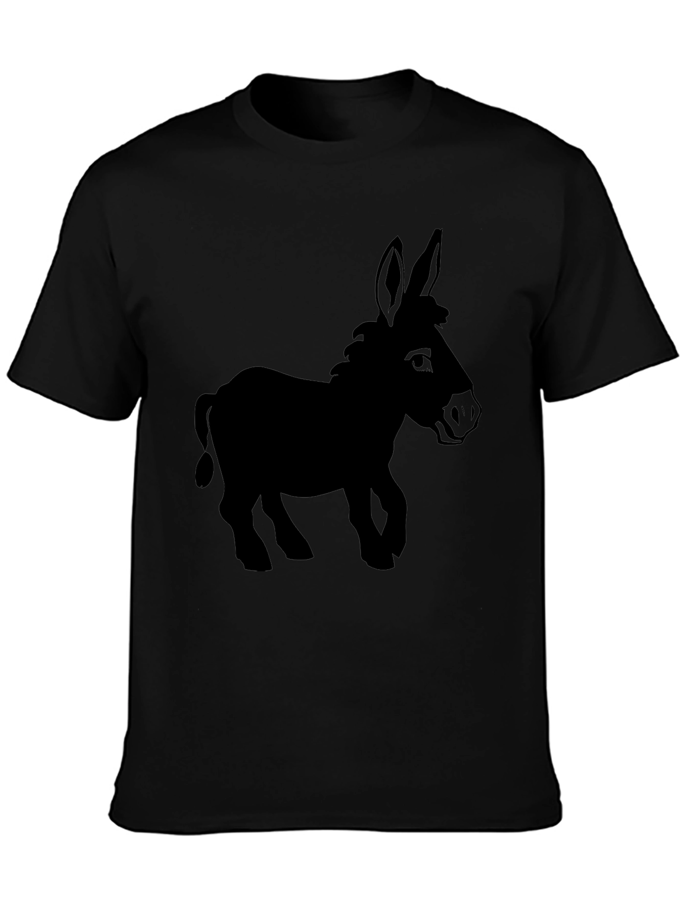 Donkey Silhouette Graphic T-Shirt