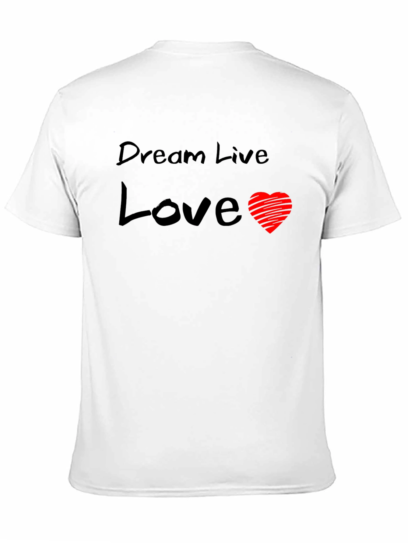 Dream Live Love Graphic Tee - Black T-Shirt