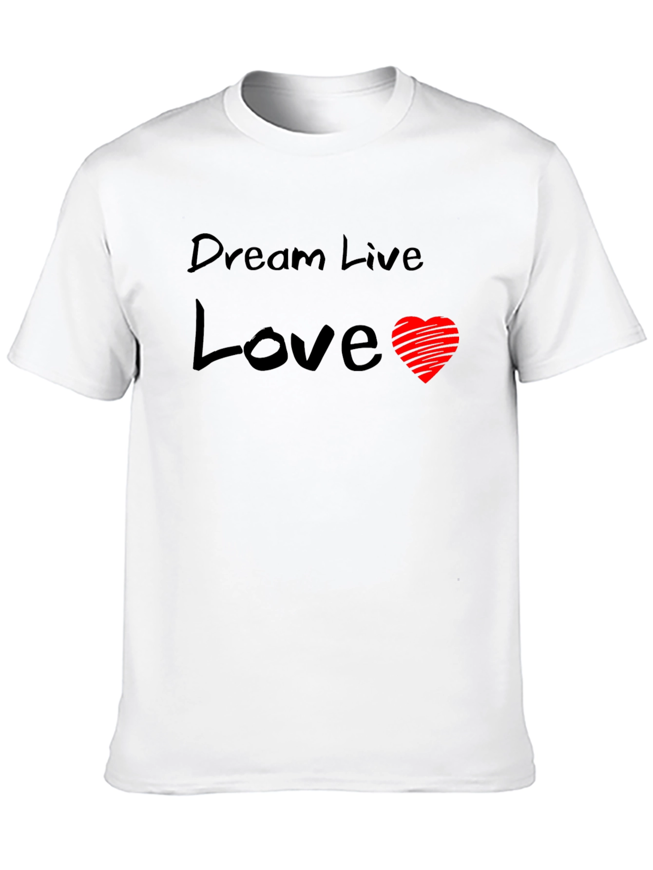 Dream Live Love Graphic Tee - Black T-Shirt
