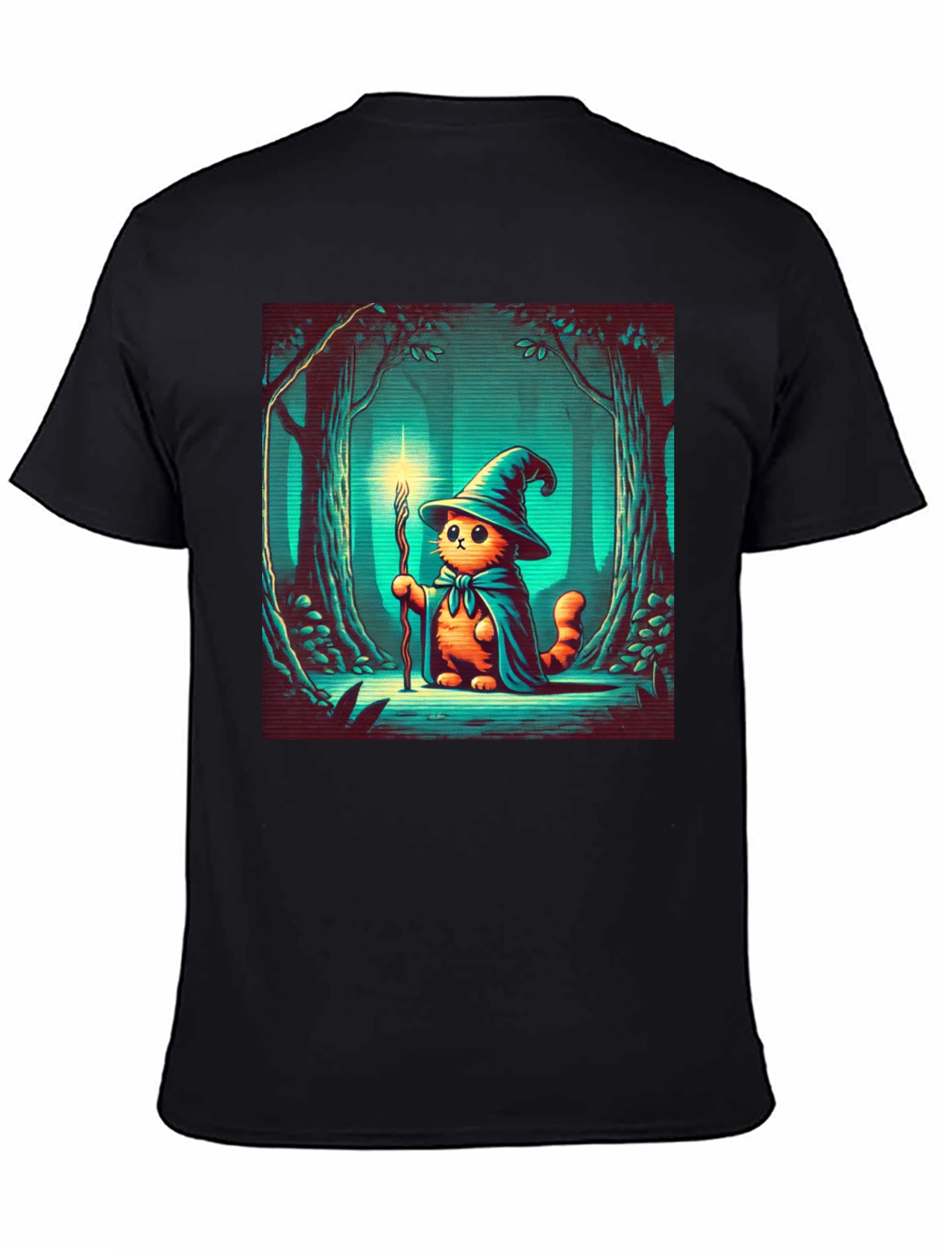 Wizard Cat T-Shirt - Magical Feline Adventure