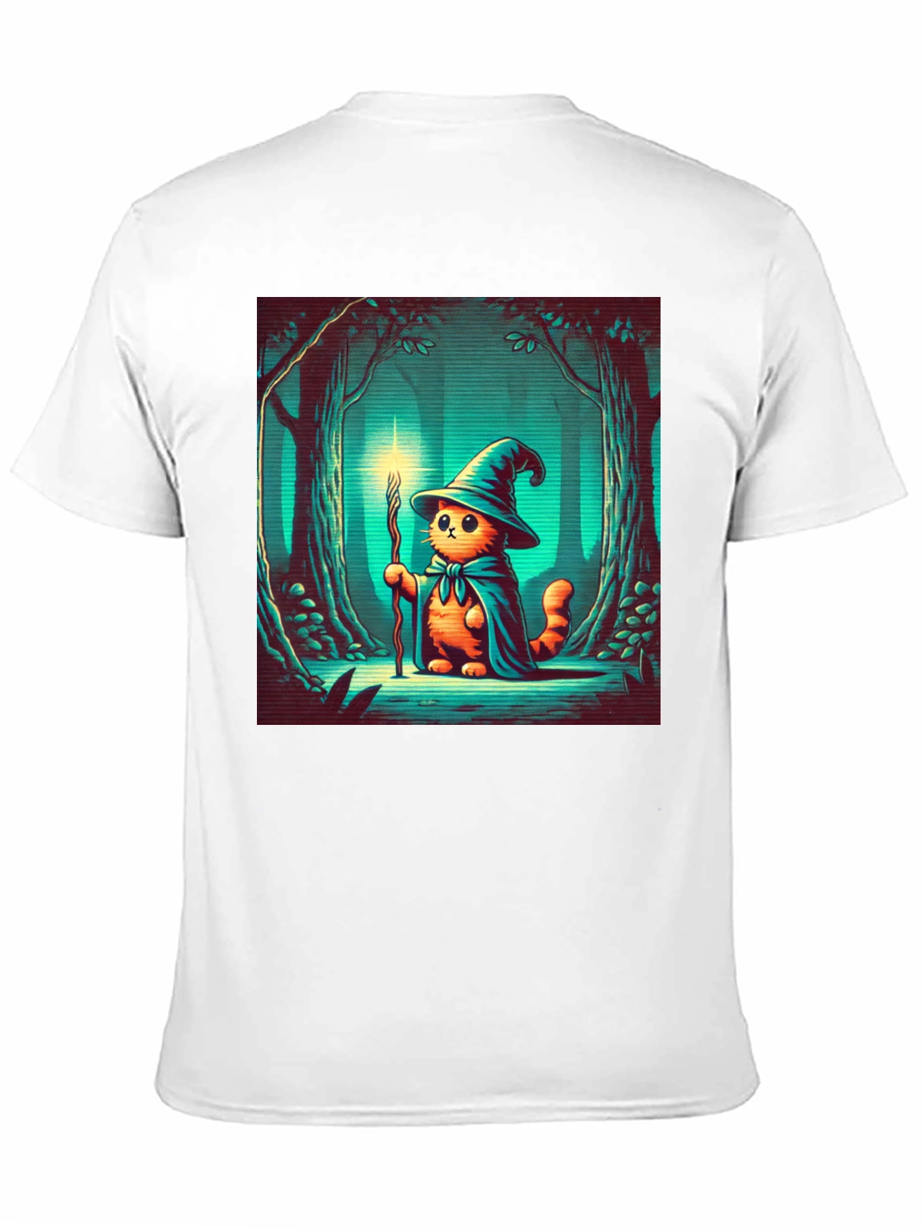 Wizard Cat T-Shirt - Magical Feline Adventure